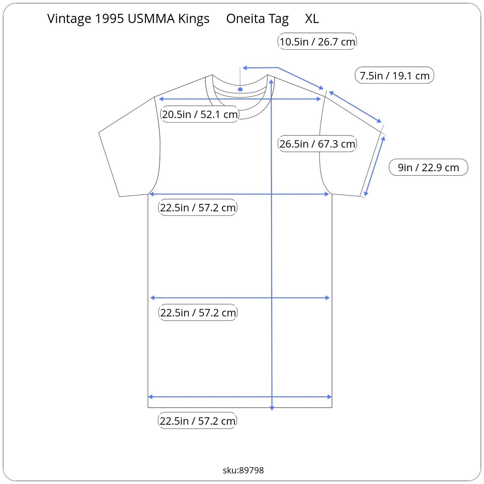 Vintage Vintage 1995 USMMA "KPS" Crest Tee - Oneita Power 50 Tag Size US XL / EU 56 / 4 - 2 Thumbnail