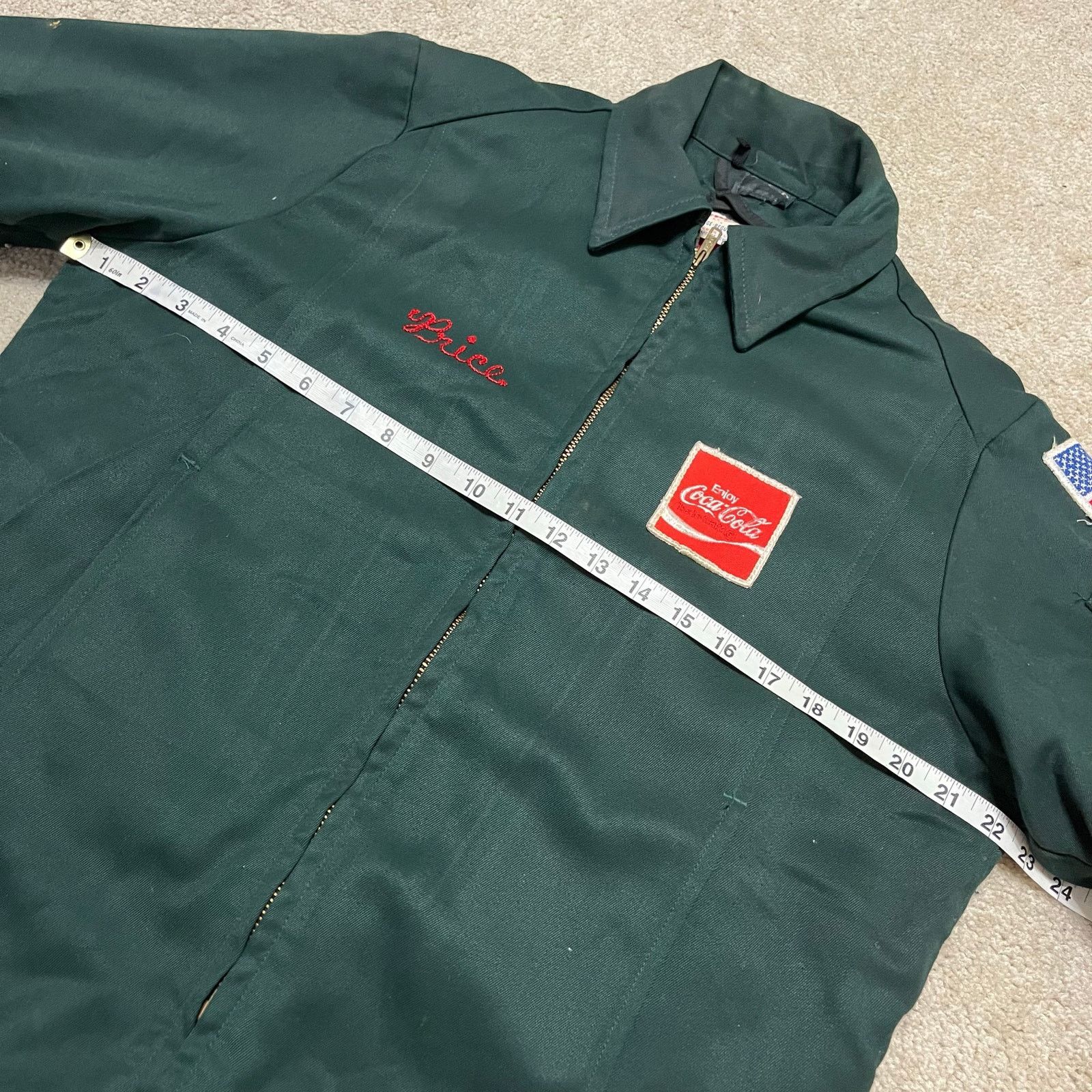 Other Vintage 70s Coca-Cola Unitog Union Work Jacket Quilted Lined Size US L / EU 52-54 / 3 - 7 Thumbnail
