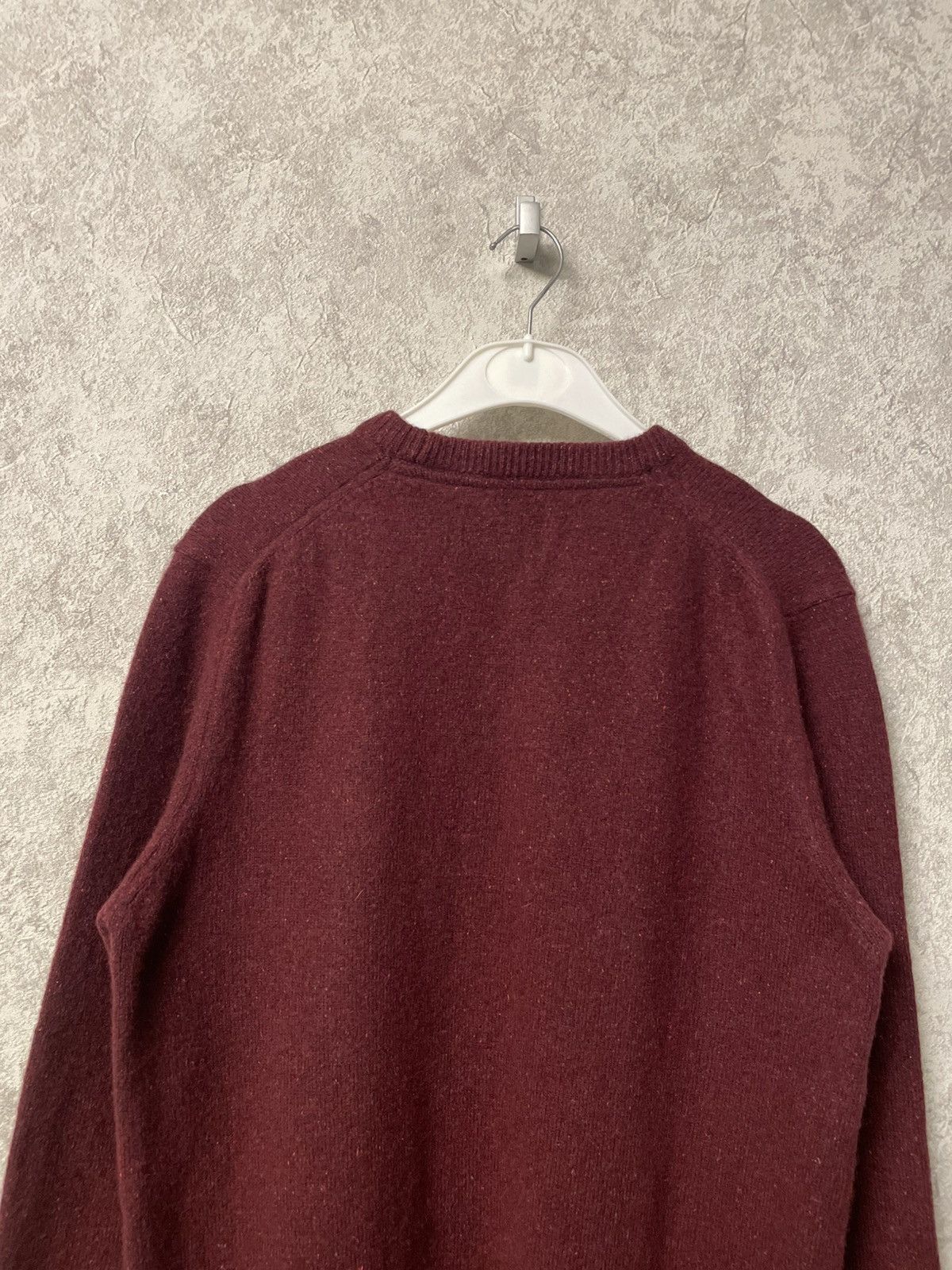 Barbour Vintage Barbour Burgundy Wool Sweater Crewneck Size US M / EU 48-50 / 2 - 14 Thumbnail