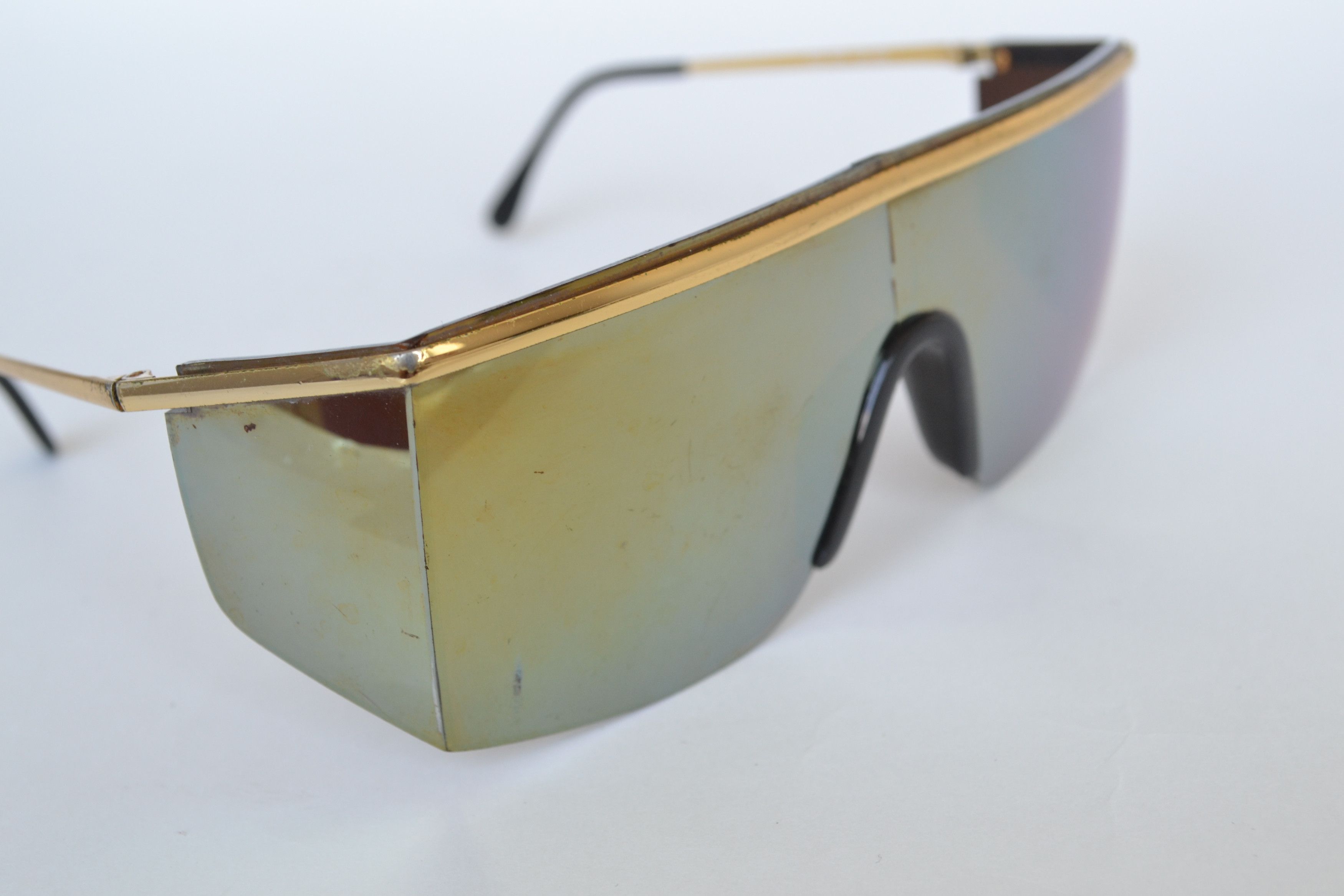 Versace 🔴 GIANNI VERSACE Sunglasses Mod 790 Shield Mask Mirror 90s Size ONE SIZE - 6 Thumbnail