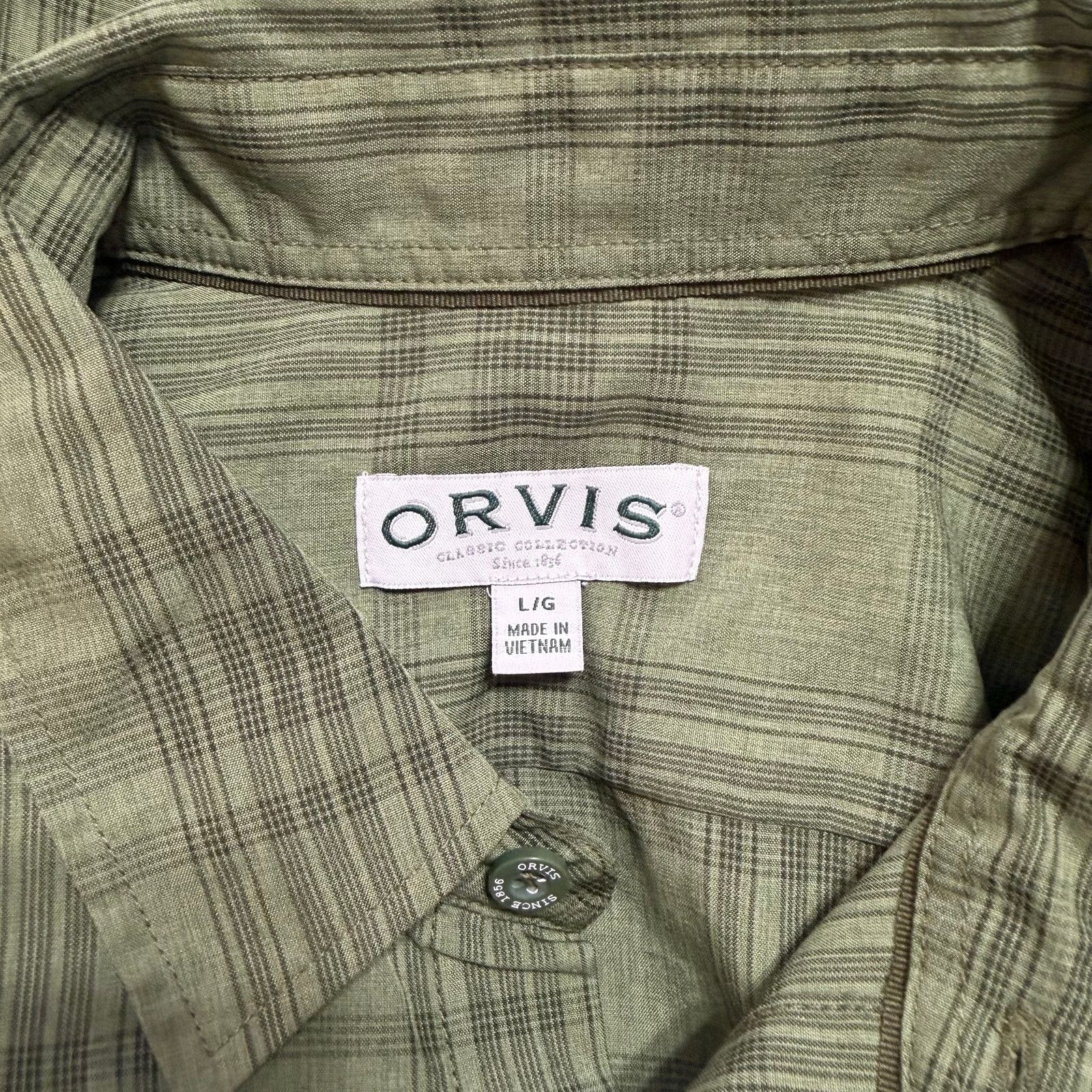 Orvis Orvis Plaid Short Sleeve Button-Up Shirt | Sz L Size US L / EU 52-54 / 3 - 6 Thumbnail