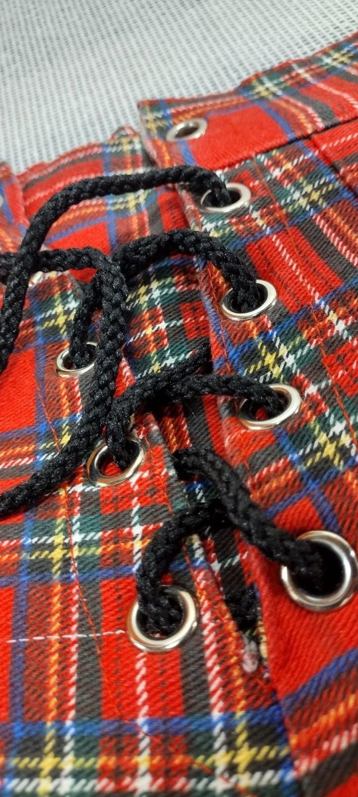 Lip Service LIP SERVICE Zipper Rare Punk Plaid Pants Bondage BELTS xs 0 Size 26" / US 2 / IT 38 - 4 Thumbnail