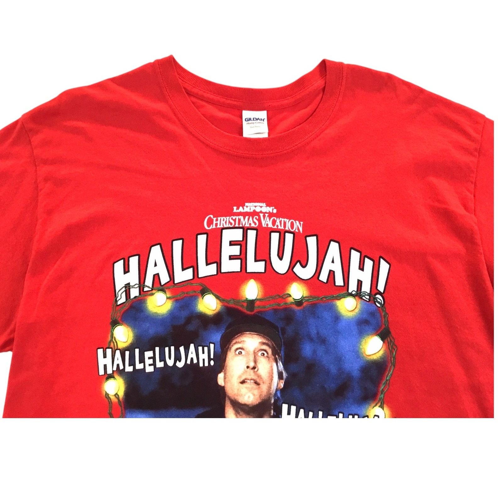 Gildan National Lampoon Christmas Vacation Hallelujah T-Shirt Large Size US L / EU 52-54 / 3 - 2 Thumbnail