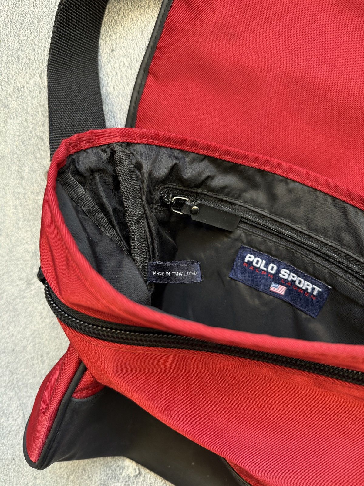 Polo Ralph Lauren 🔥🇺🇸VINTAGE POLO SPORT BAG MESSENGER Y2K 🇺🇸🔥 Size ONE SIZE - 11 Thumbnail