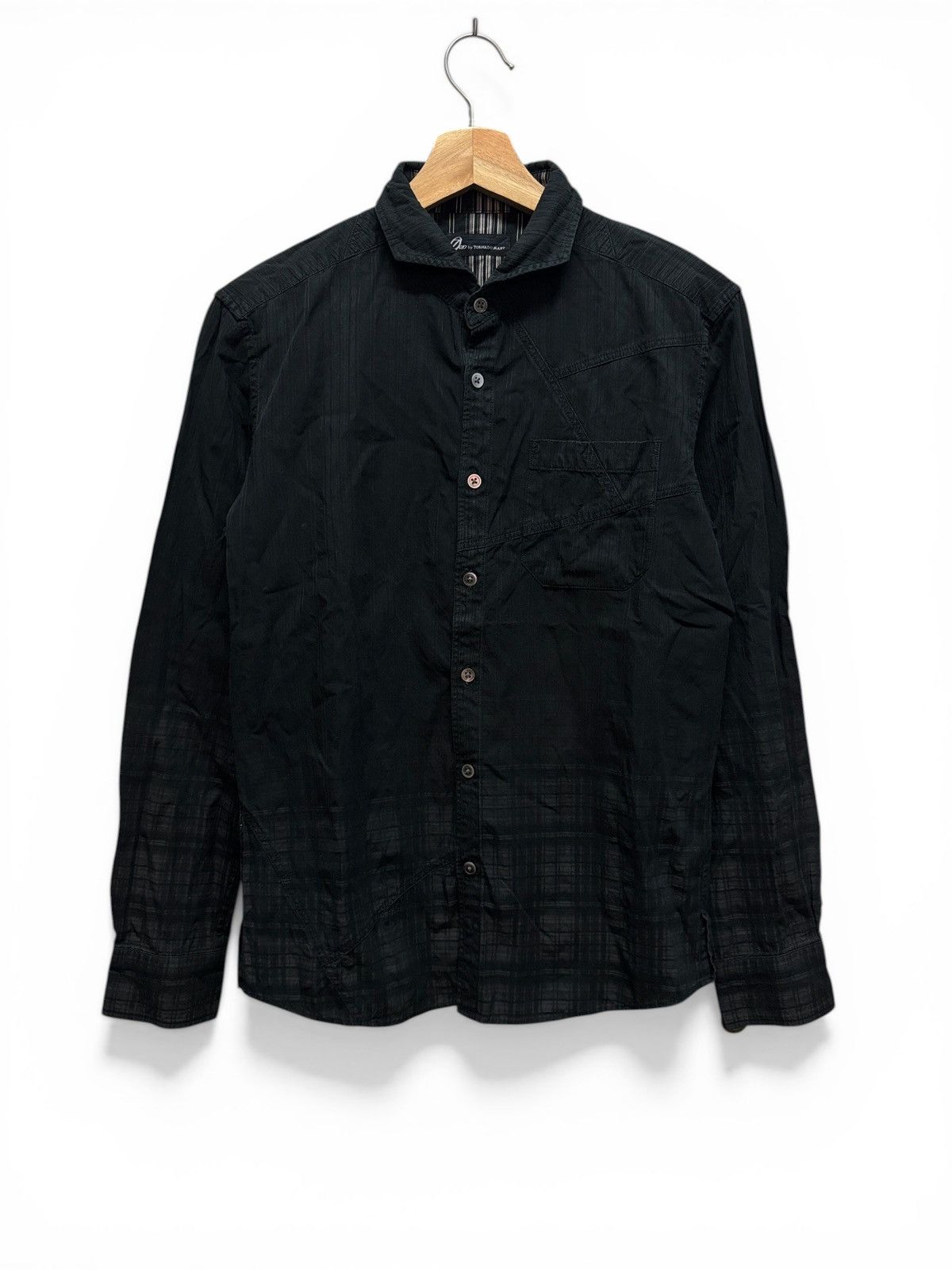 Tornado Mart Tornado Mart Stripe Checkered Long Sleeve Button Up Size US M / EU 48-50 / 2 - 1 Thumbnail