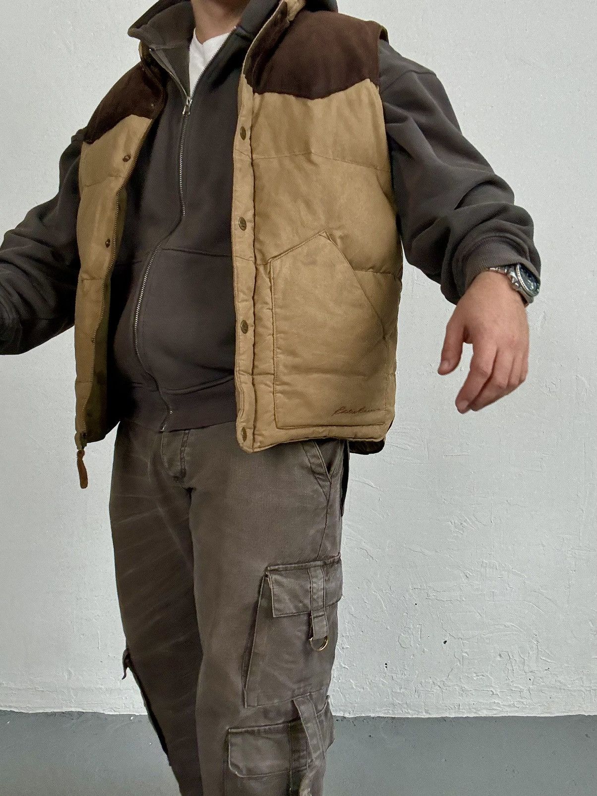 Eddie Bauer × Vintage Eddie Bauer Goose down Wax Vest Size US M / EU 48-50 / 2 - 5 Thumbnail