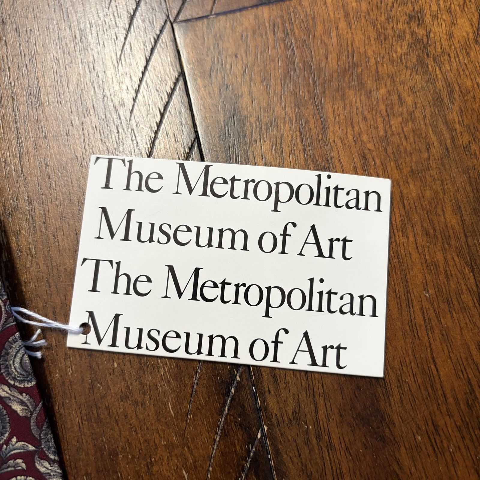 Vintage Metropolitan Museum Of Art Tie Mens One Floral Silk Necktie Size ONE SIZE - 5 Thumbnail