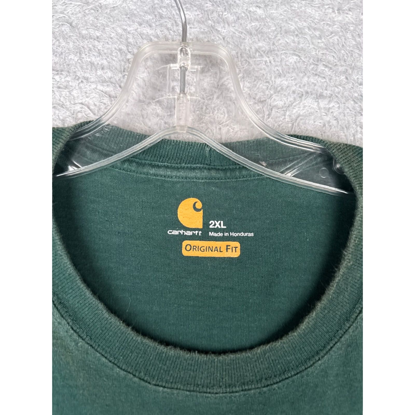 Carhartt VINTAGE Carhartt Shirt Mens 2XL Green Short Sleeve Pocket Crew Cotton Blend READ Size US XXL / EU 58 / 5 - 7 Thumbnail