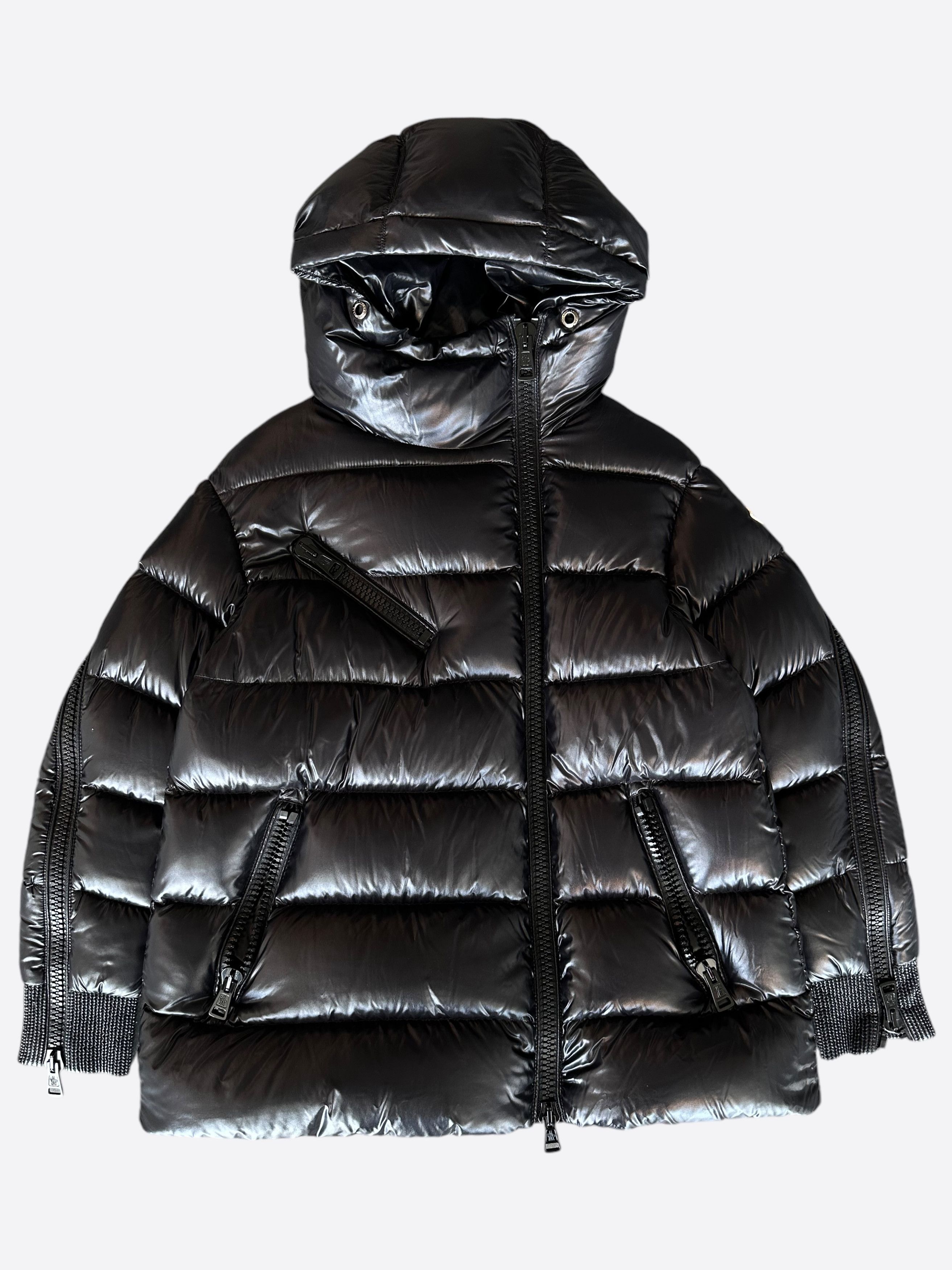 Down Jacket Moncler Liriope Red Moncler Black Liriope Women's