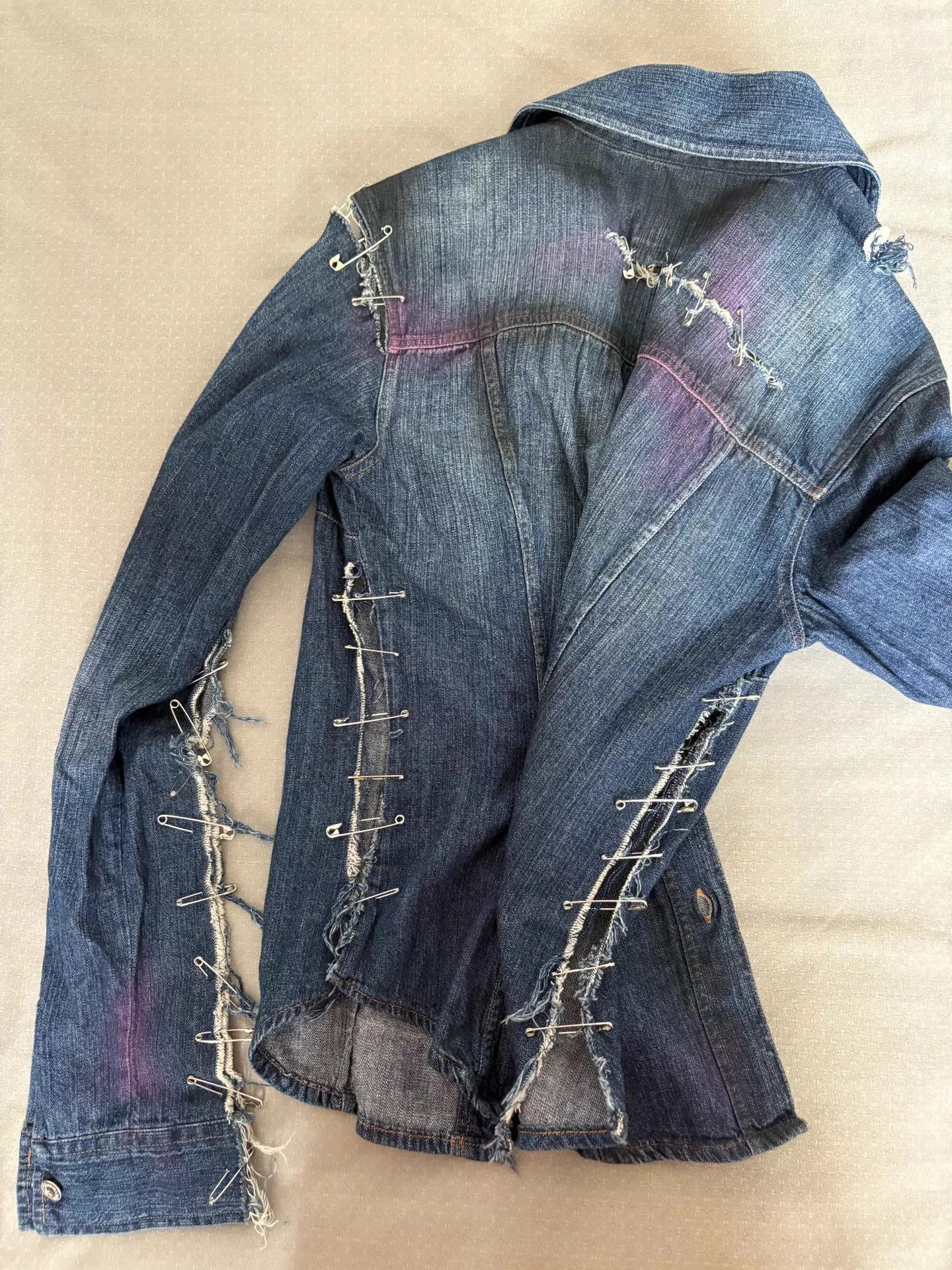 Dolce & Gabbana DOLCE & GABBANA Vintage Punk Pin Denim Shirt Jacket Size US S / EU 44-46 / 1 - 8 Thumbnail