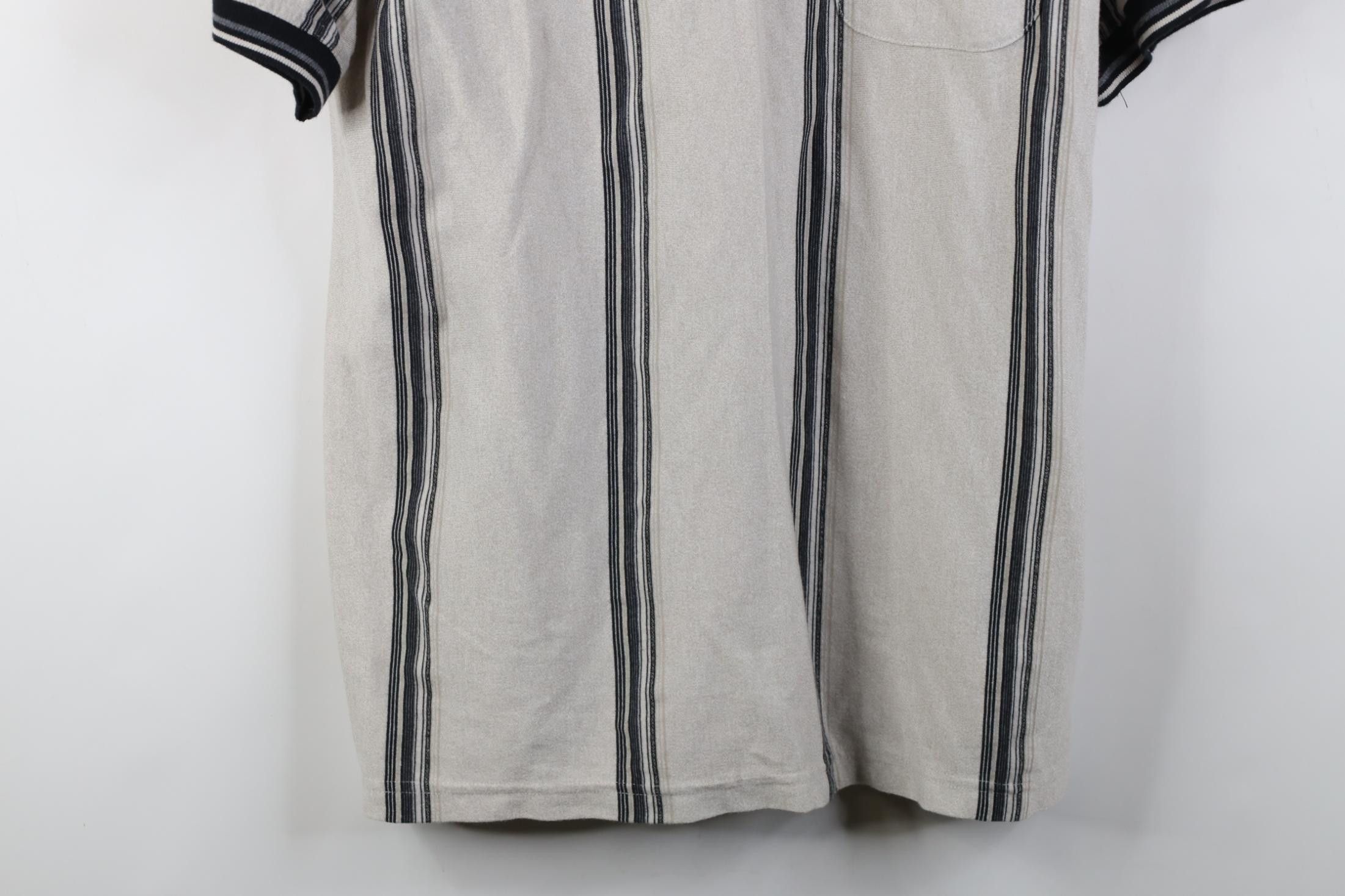 Vintage Vintage 90s Streetwear Striped Knit Collared Golf Polo Shirt Size US L / EU 52-54 / 3 - 3 Thumbnail