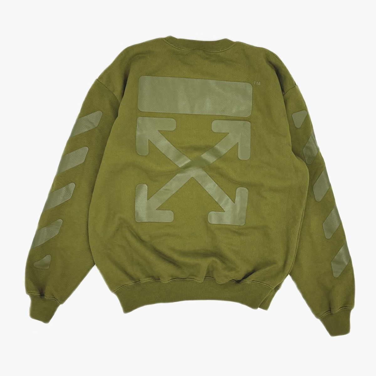 Off-White OFF-WHITE Rubber Arrows Crewneck Green Size US S / EU 44-46 / 1 - 2 Thumbnail