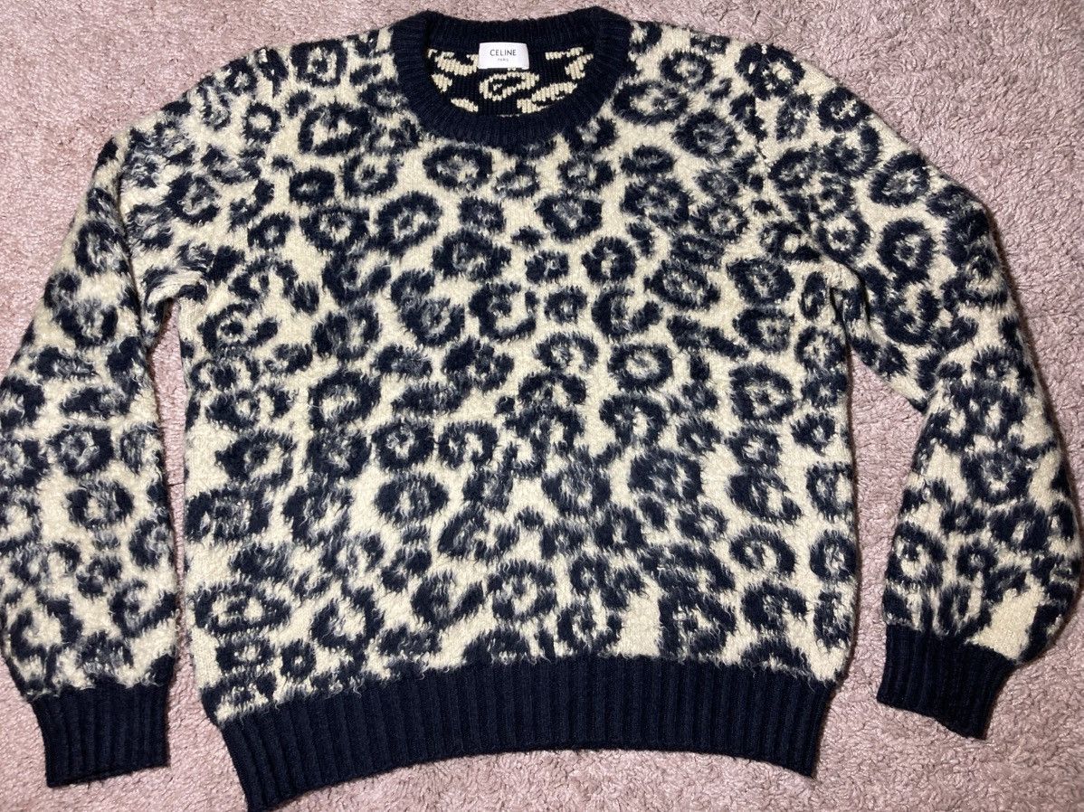 Celine SS20 Celine Leopard Cropped Shaggy Sweater 2020 Knit Hedi S Size US S / EU 44-46 / 1 - 2 Thumbnail