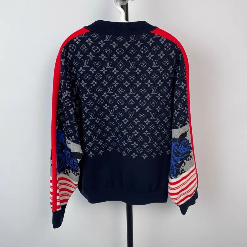 Louis Vuitton Louis Vuitton Blue and black contrast print print striped Size US L / EU 52-54 / 3 - 2 Thumbnail