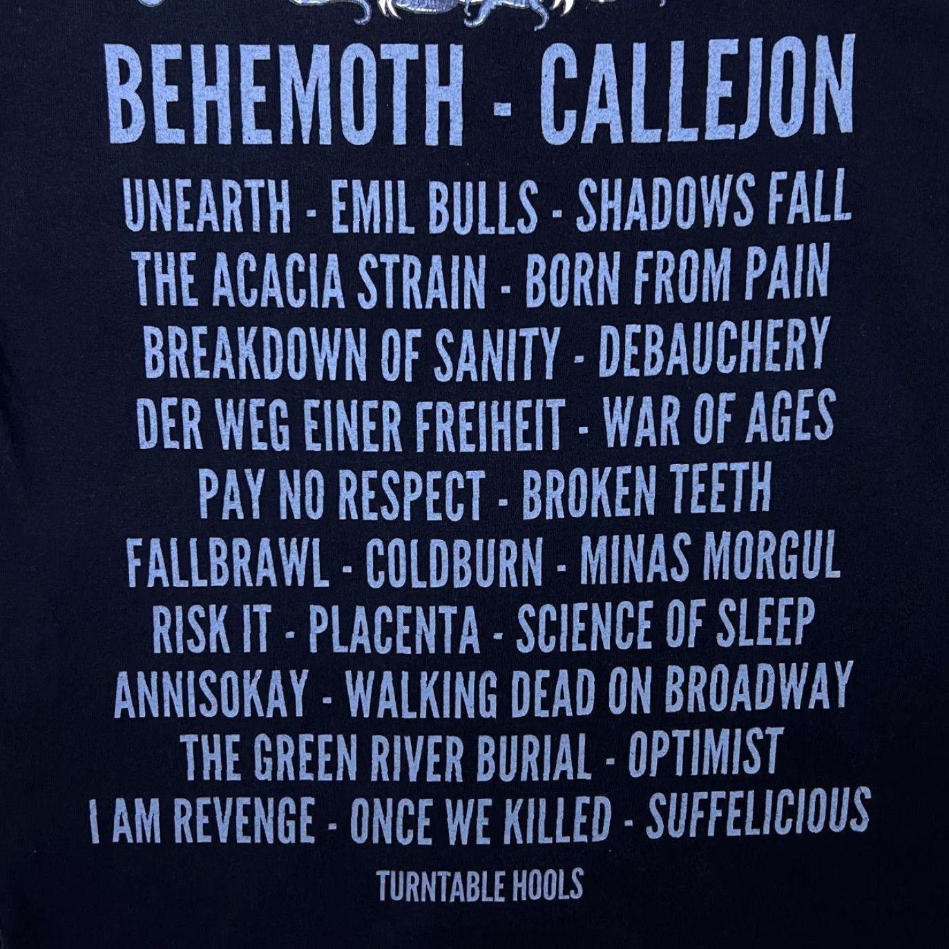 Gildan Beach Rock Festival Heavy Metal Hard Rock Music Band Lineup Black T-Shirt Medium Mens Size US M / EU 48-50 / 2 - 4 Thumbnail