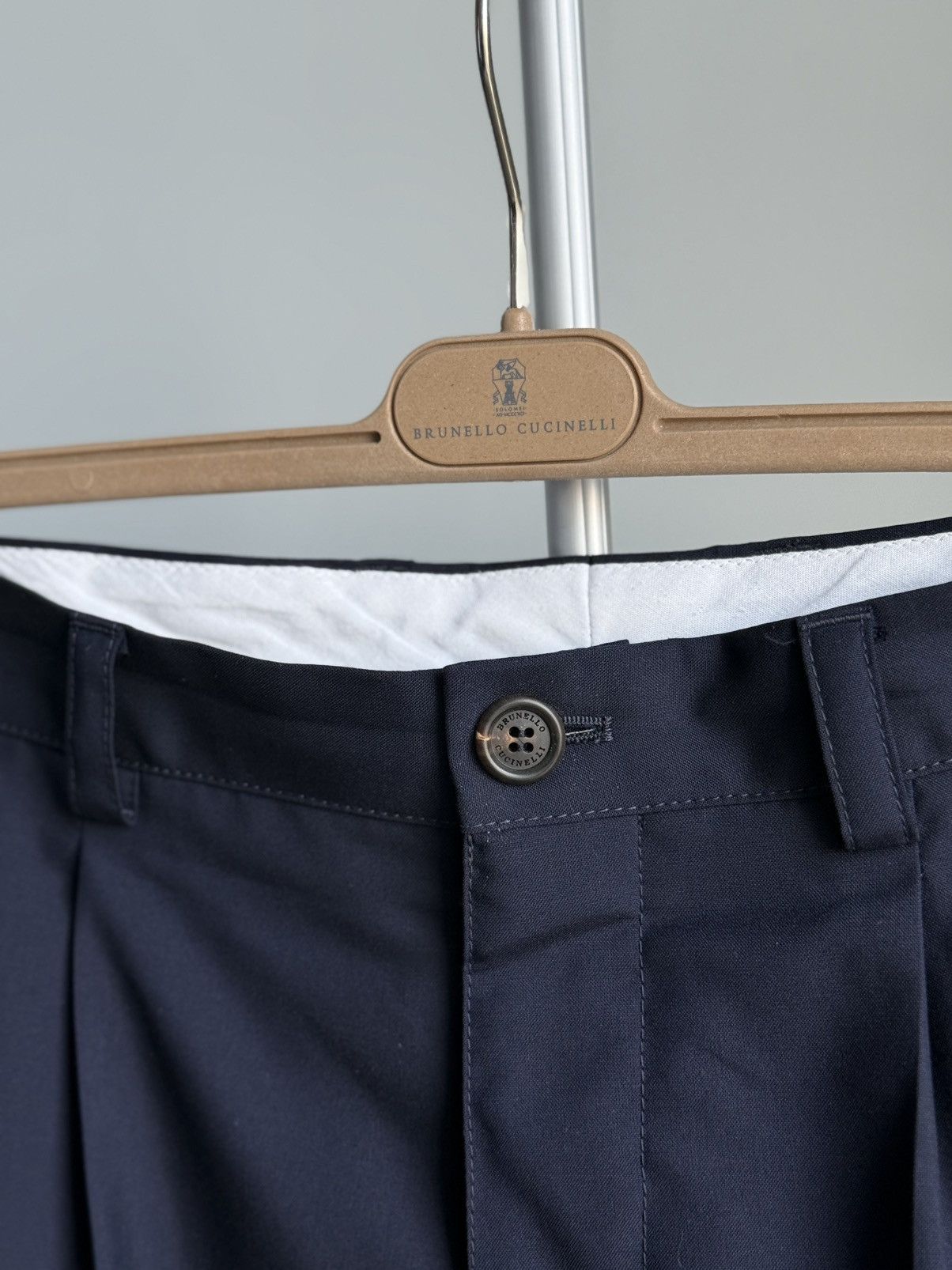 Brunello Cucinelli Brunello Cucinelli Wool Pleated Trousers Traditional Fit Size US 32 / EU 48 - 5 Thumbnail