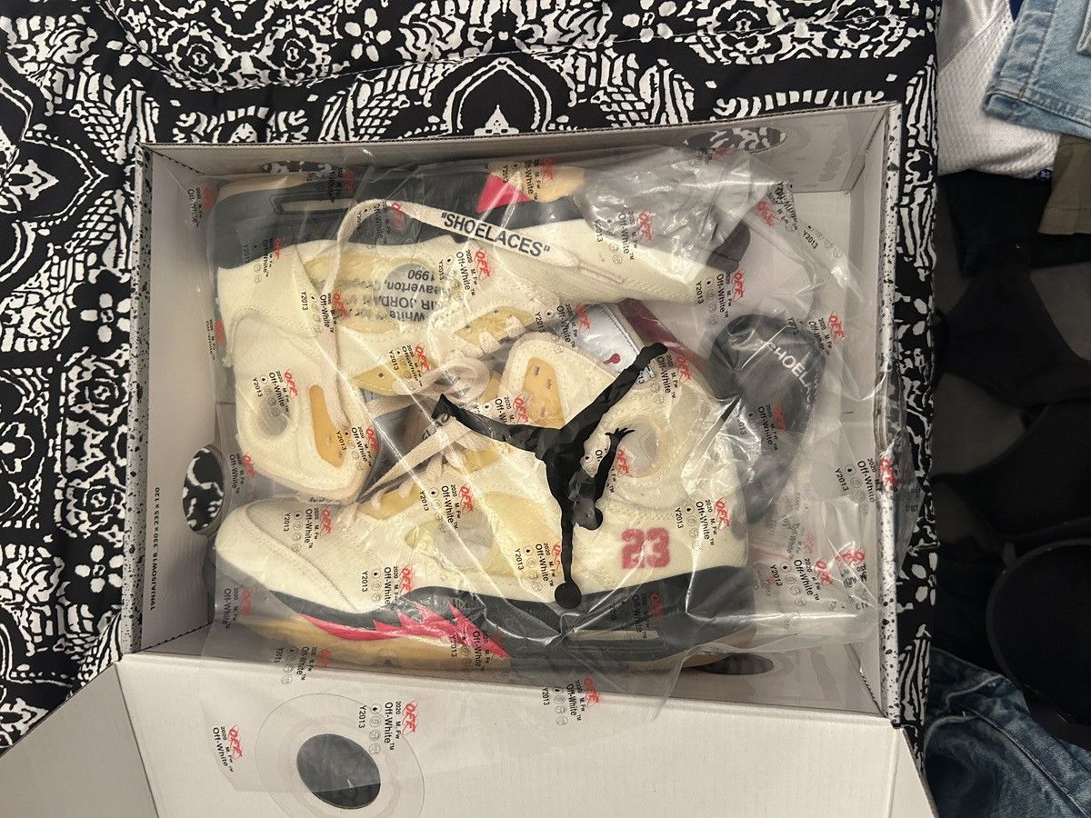 Jordan Brand × Off-White Jordan 5 Off White Size US 8 / EU 41 - 5 Thumbnail