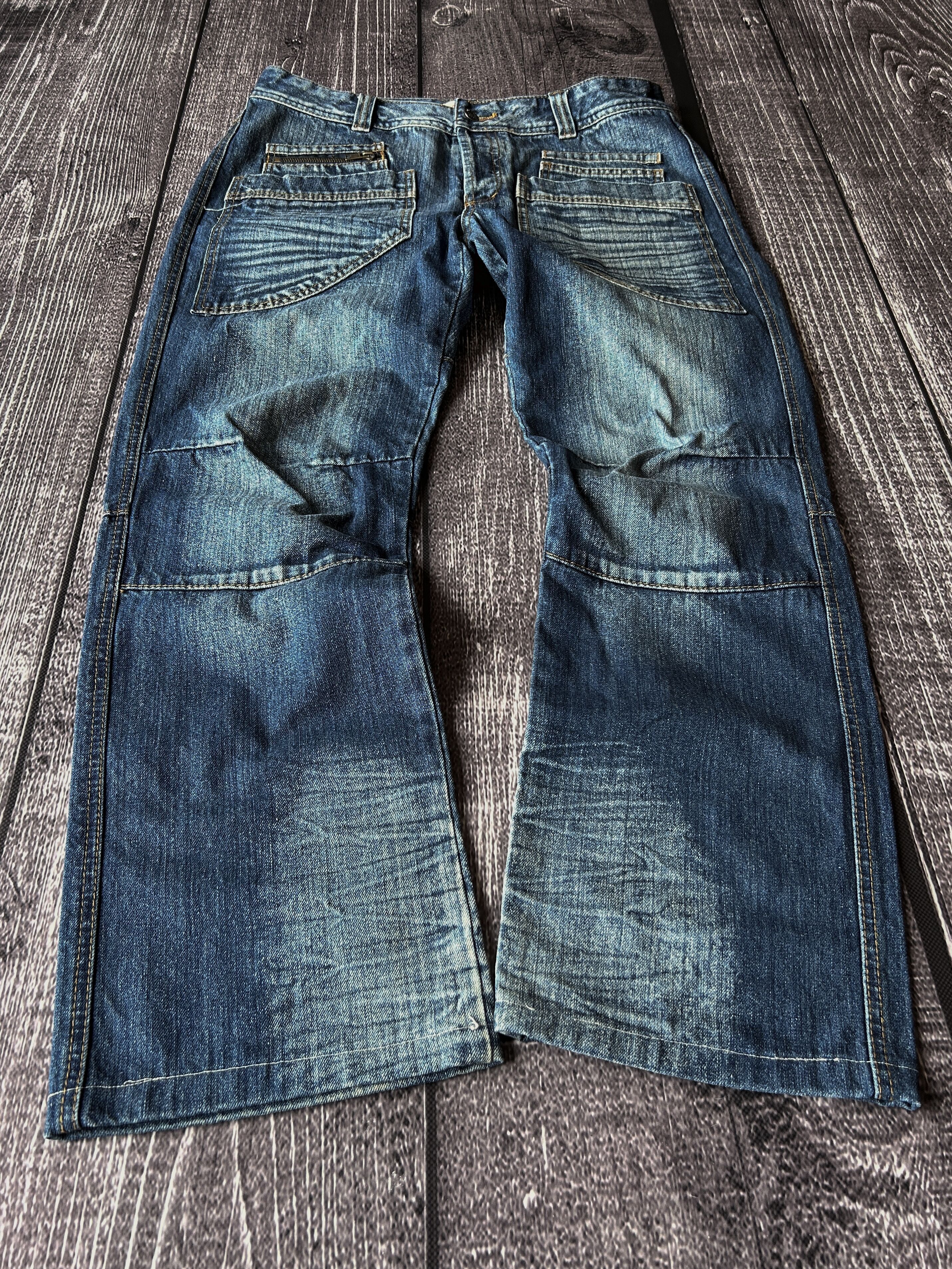 Designer Vintage Rick Owens Junya Watanabe Style Washed Jeans Size US 32 / EU 48 - 2 Thumbnail