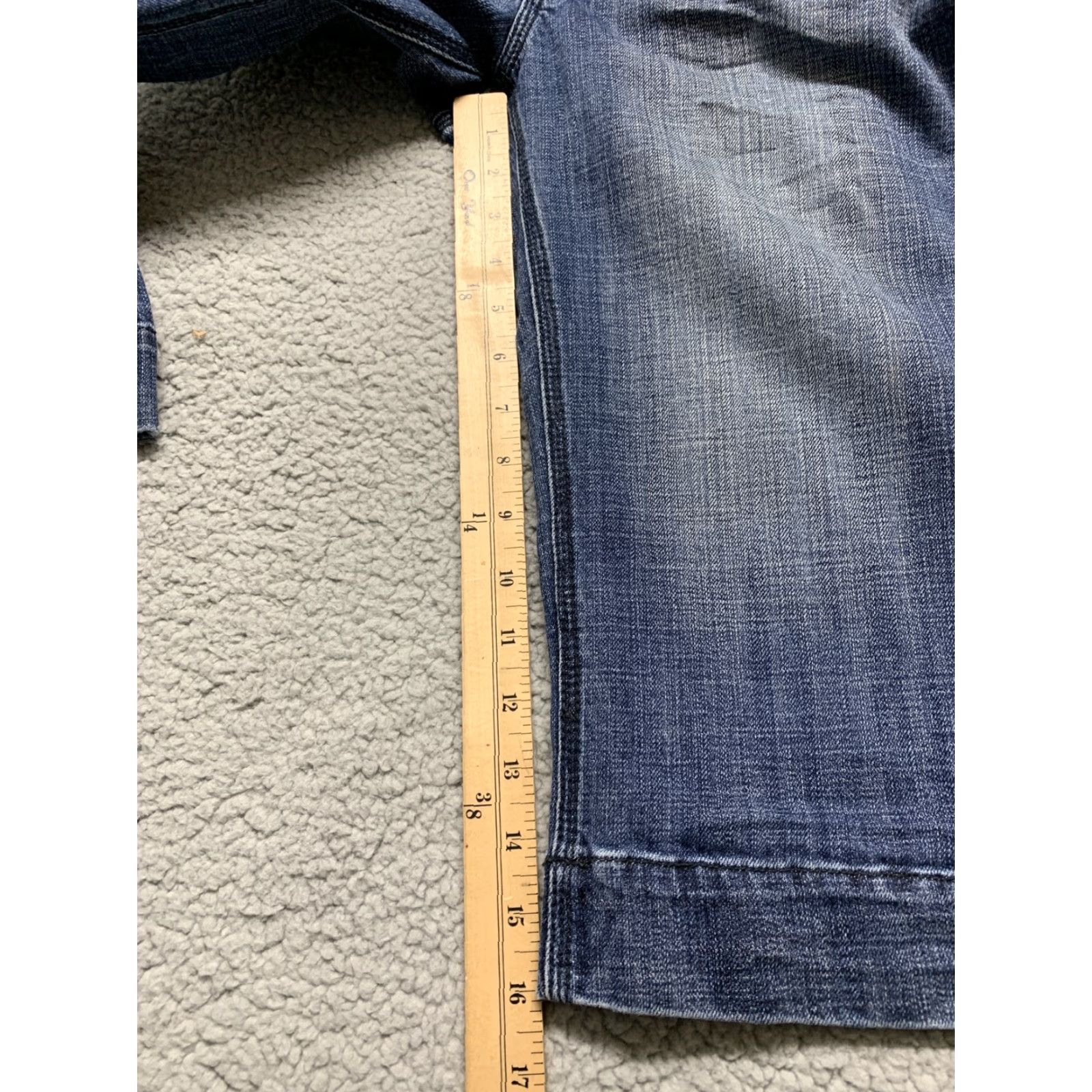 Denime Refuge Premium Womens Capri Jeans Denim Blue Med Wash Size 9 Stretch Size 30" / US 8 / IT 44 - 7 Thumbnail