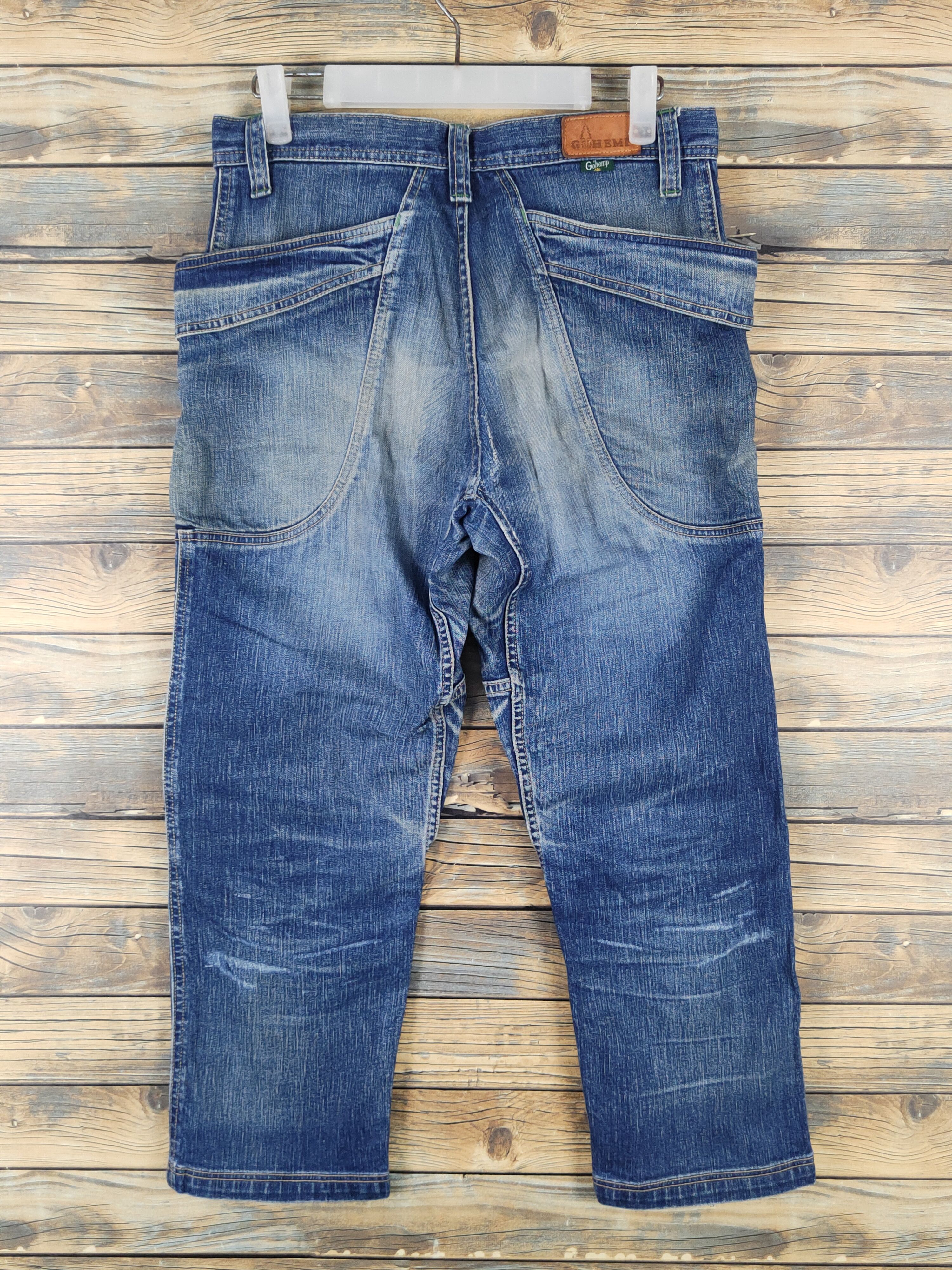 Japanese Brand Gohemp made in japan Distressed Ripped denim Jeans #W1573 Size US 30 / EU 46 - 8 Thumbnail