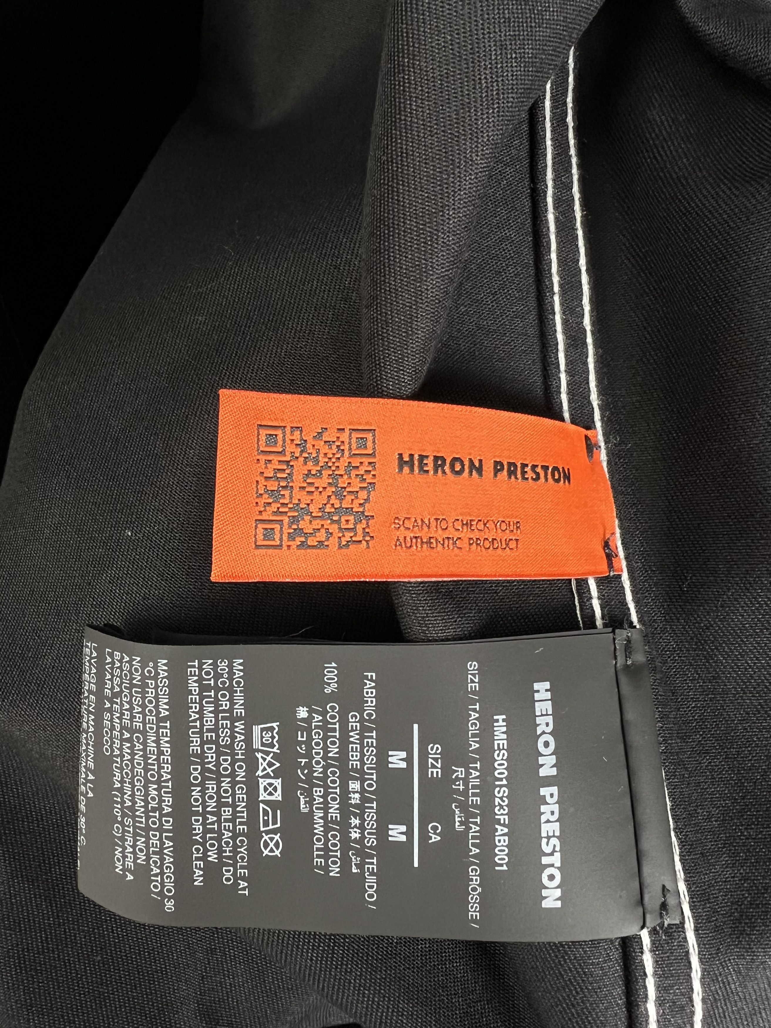 Heron Preston Brand New WHITE STITCH GHOST POCKET JKT Jacket Size US M / EU 48-50 / 2 - 8 Thumbnail