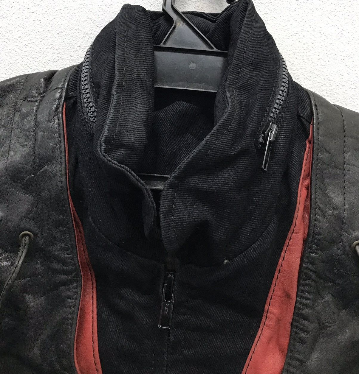 Leather Vintage Japanese Brand Leather Denim Jacket Size US L / EU 52-54 / 3 - 3 Thumbnail
