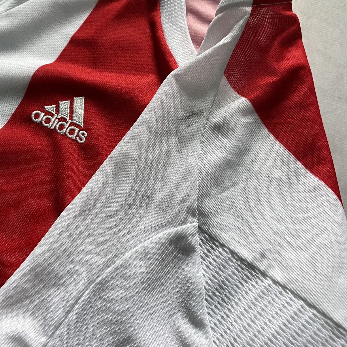 Adidas 2003 Adidas Ajax Blockcore Soccer Jersey Shirt Size US XXL / EU 58 / 5 - 10 Thumbnail