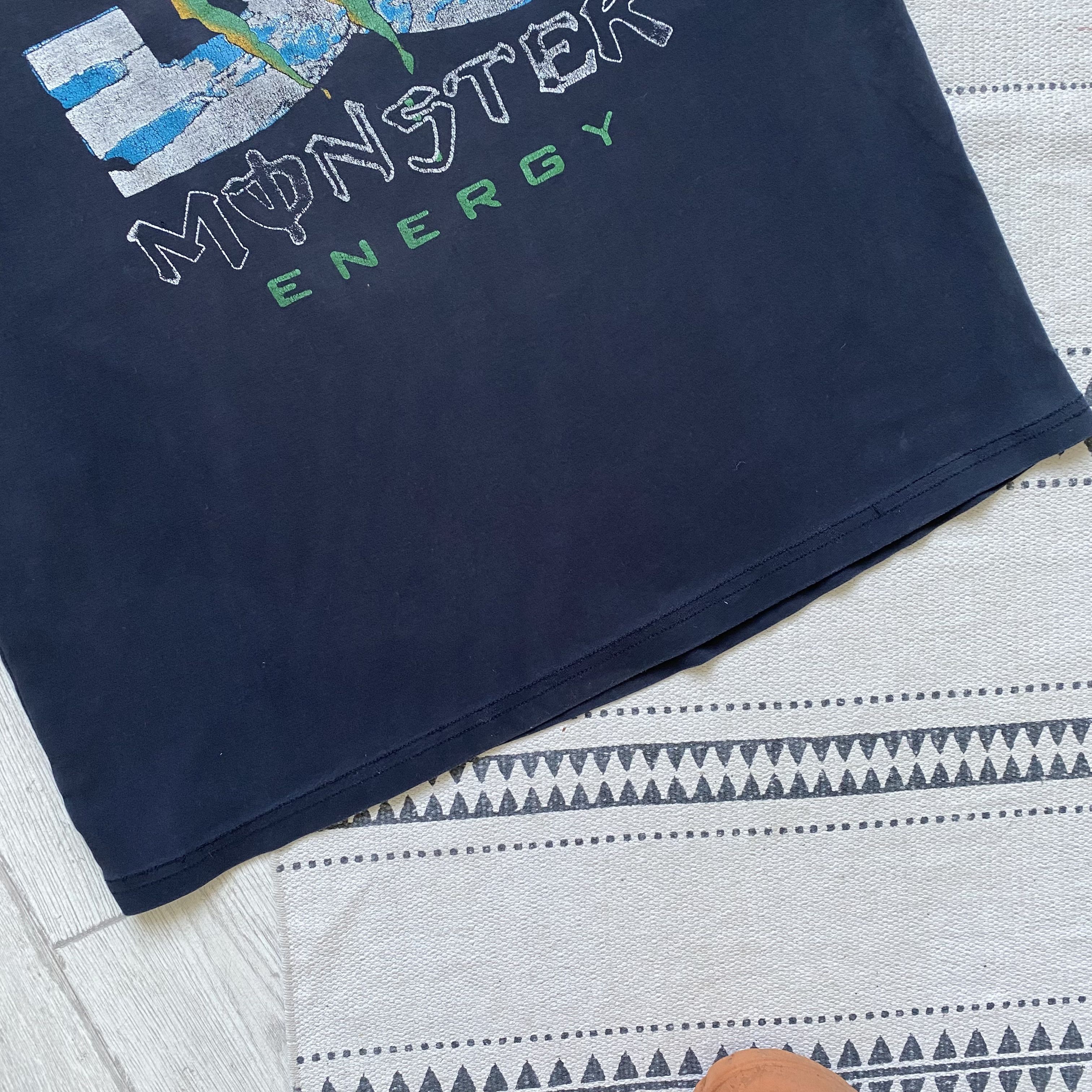DC Vintage 90s FADED DC Shoes Monster Racing tee F1 ferrari Size US L / EU 52-54 / 3 - 3 Thumbnail