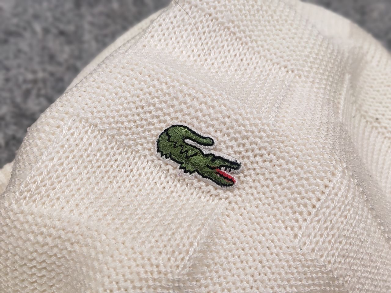 Lacoste Vintage 90's Lacoste Chemise Textured knit Crew Shek sweater Size US M / EU 48-50 / 2 - 11 Thumbnail