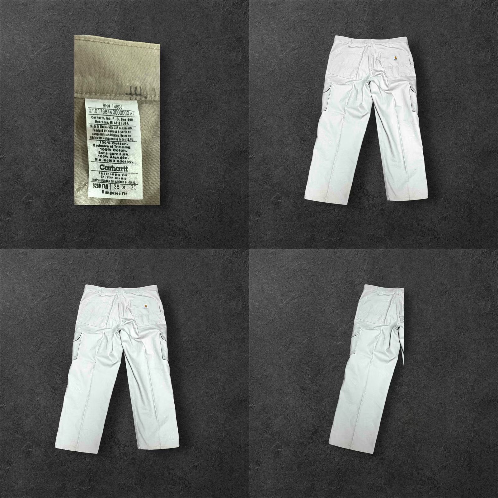 Carhartt Carhartt Pant Khaki Beige 38 x 30 Straight Leg Dungaree Regular Mens Read Size US 38 / EU 54 - 8 Thumbnail
