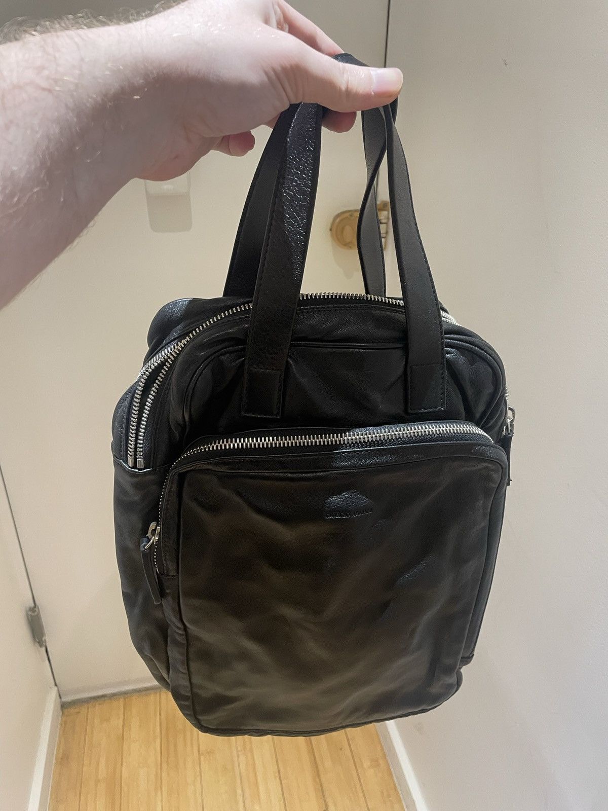 Giorgio Armani Leather top handle bag Size ONE SIZE - 3 Thumbnail
