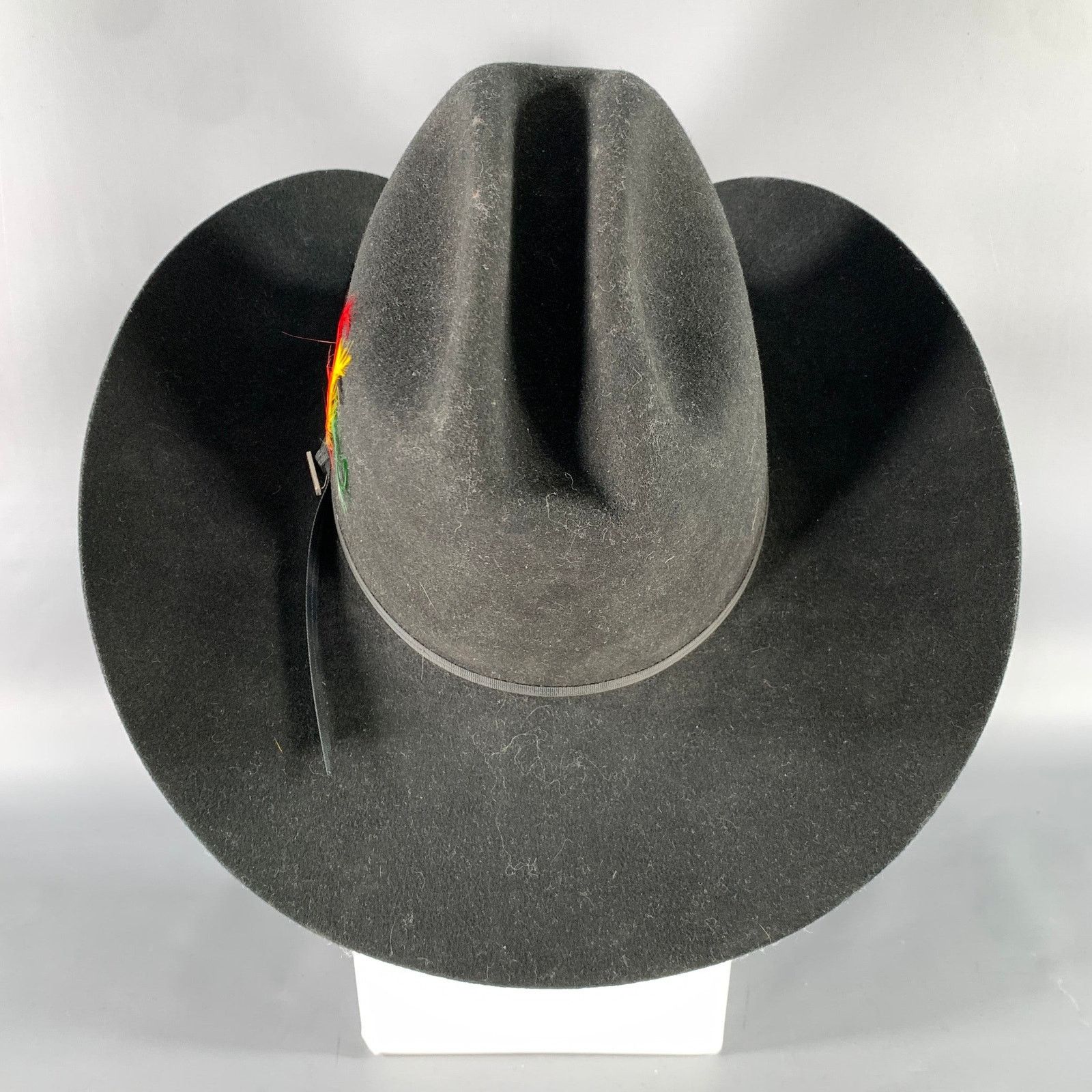 Other SERRATELLI Size 7.5 Black Cowboy Feather Hats Size ONE SIZE - 4 Thumbnail