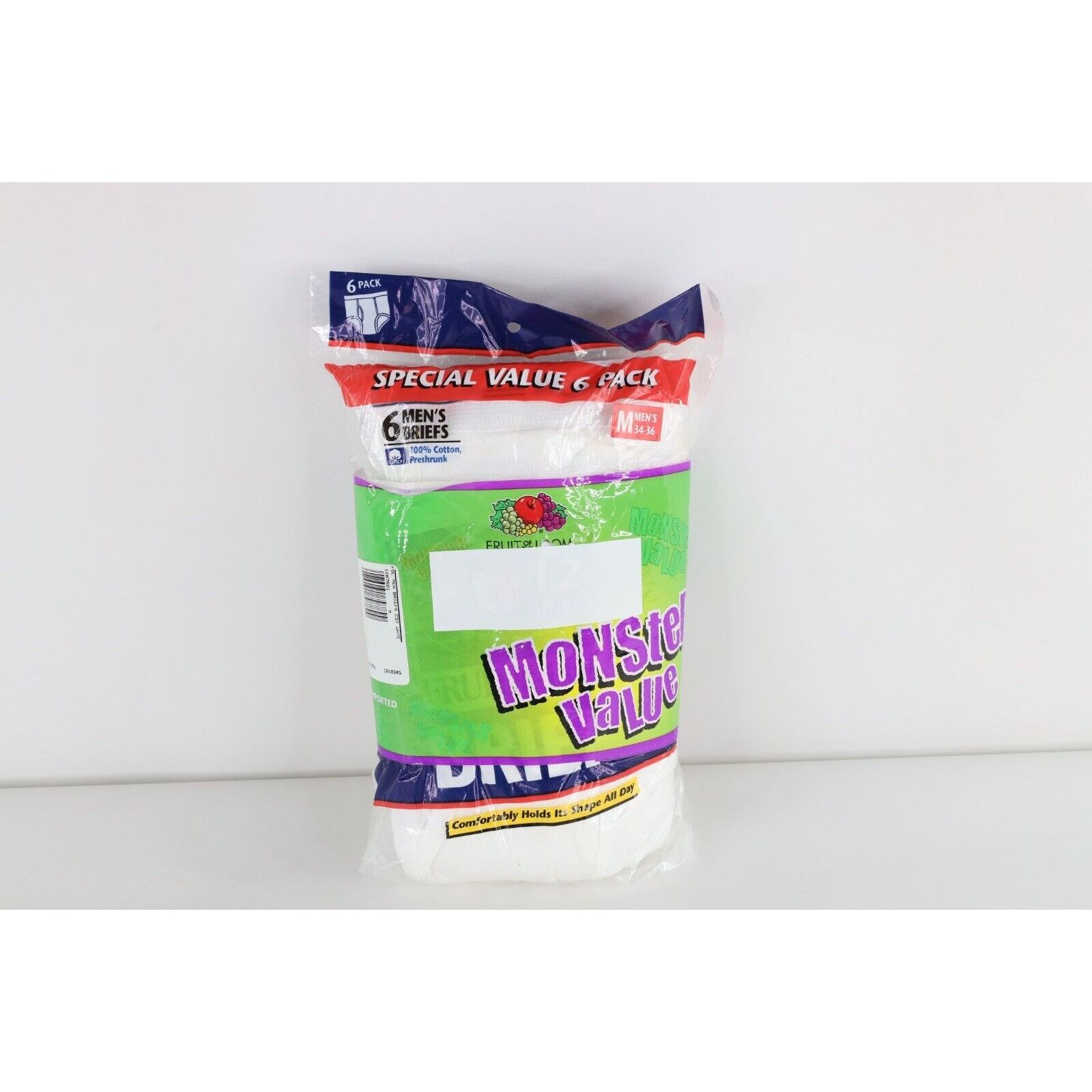 Fruit Of The Loom Deadstock Vintage 90s Fruit of the Loom 6 Pack Cotton Briefs Size ONE SIZE - 1 Thumbnail