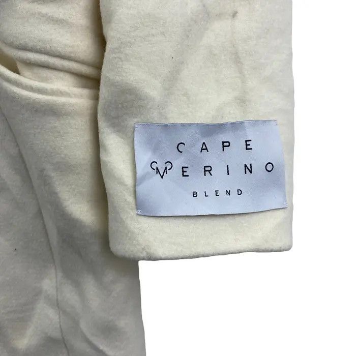 Vintage Vtg CAPE MERINO BLEND Global Work Minimalist Trench Coat Size M / US 6-8 / IT 42-44 - 5 Thumbnail