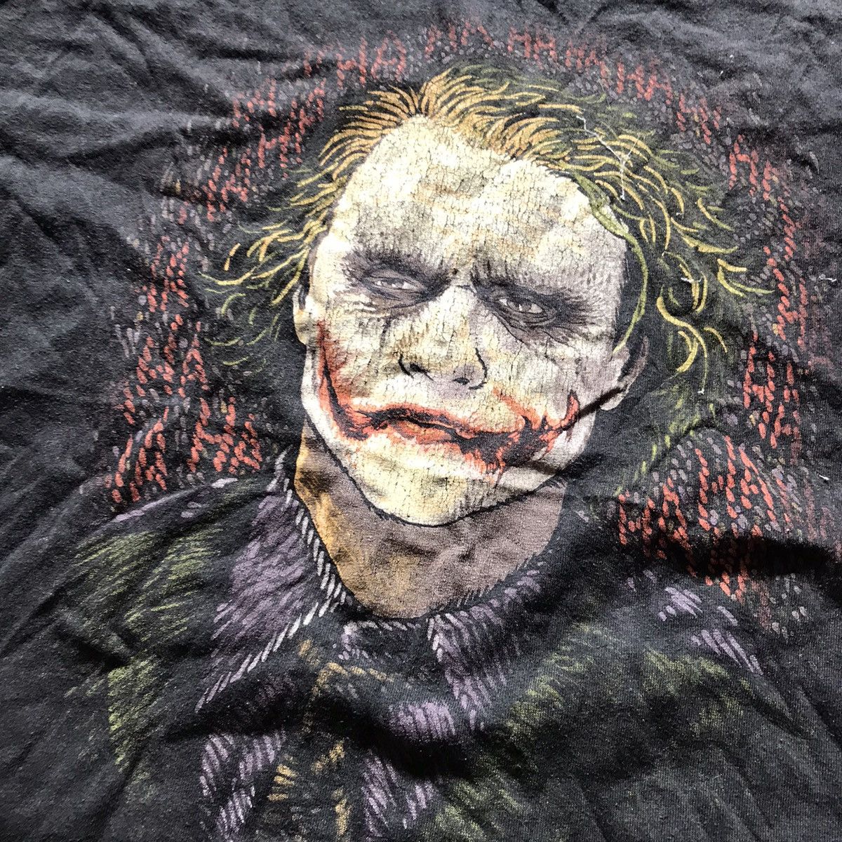 Vintage Vintage 90s Joker Graphic Tee Sun Faded Horror Grunge Slim L Size US L / EU 52-54 / 3 - 3 Thumbnail