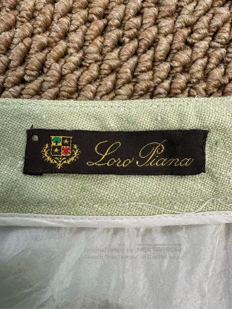 Loro Piana Loro Piana Silk Cashmere Crepe Wide Leg Pants, Spring Gree Size 27" / US 4 / IT 40 - 7 Thumbnail