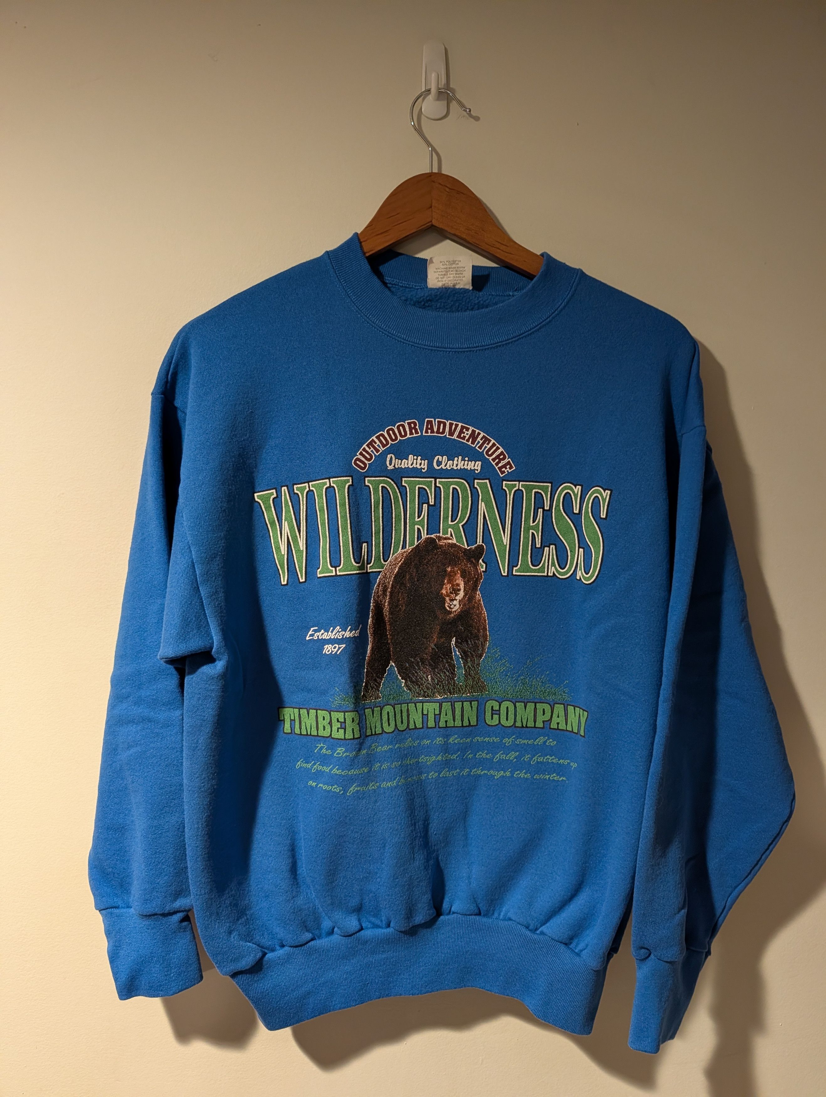 Arts & Science Vintage 90s Timber Mountain Wilderness Bear Sweatshirt Size US L / EU 52-54 / 3 - 1 Thumbnail