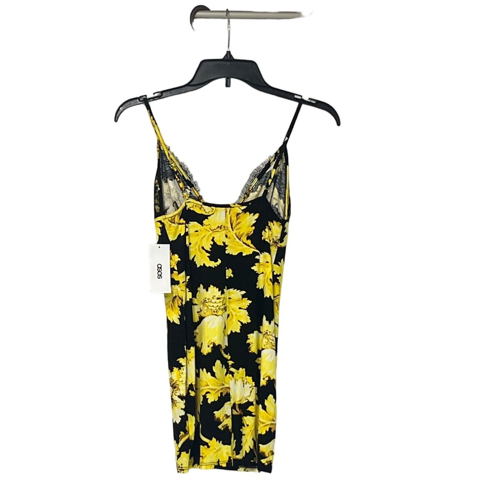 Other ASOS DESIGN Petite Cami lace bust mini dress in gold floral Size S / US 4 / IT 40 - 12 Thumbnail