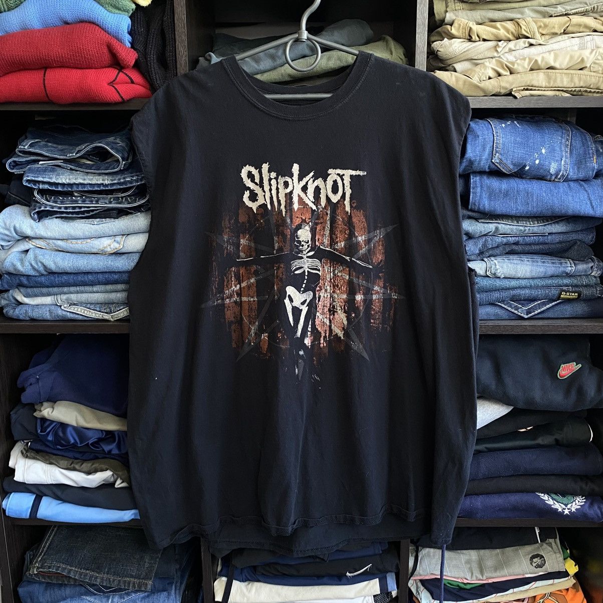 Band Tees Vintage Slipknot Big Logo Graphic 00’s band Sleeveless Size US XXL / EU 58 / 5 - 1 Thumbnail