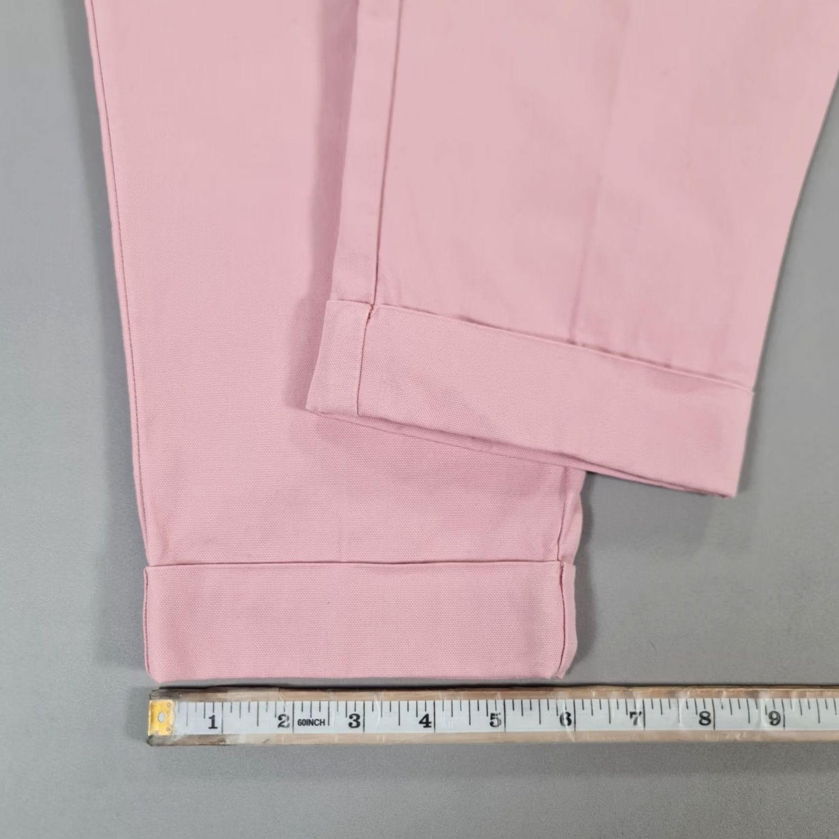 Vintage AMI Paris Mens Trousers Pink Small Carrot Fit Cropped Pants Pleated Size US 29 - 6 Thumbnail