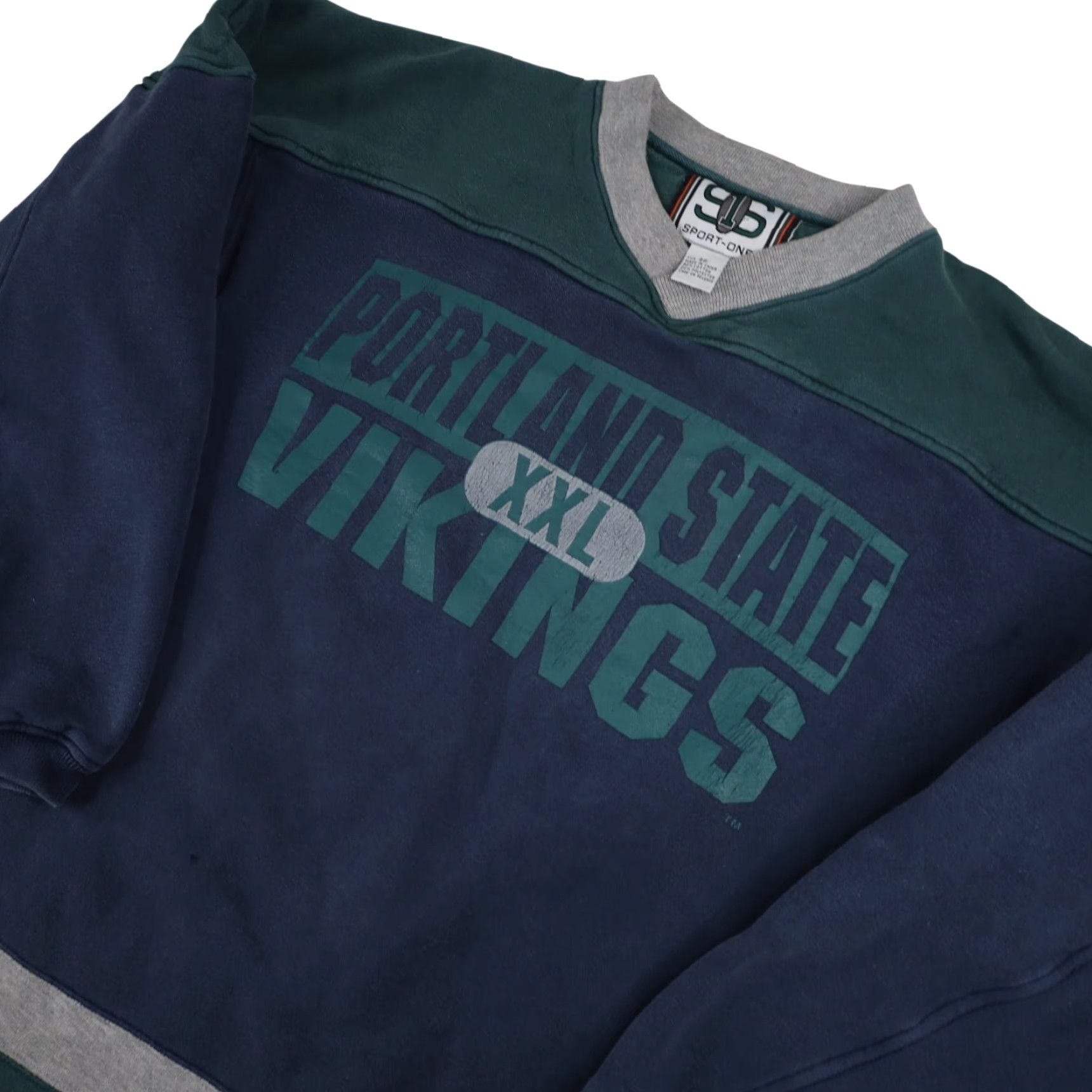 Vintage VINTAGE Portland State Vikings Sweatshirt Mens XL Blue Heavy Graphic 90s Pullover Size US XL / EU 56 / 4 - 2 Thumbnail