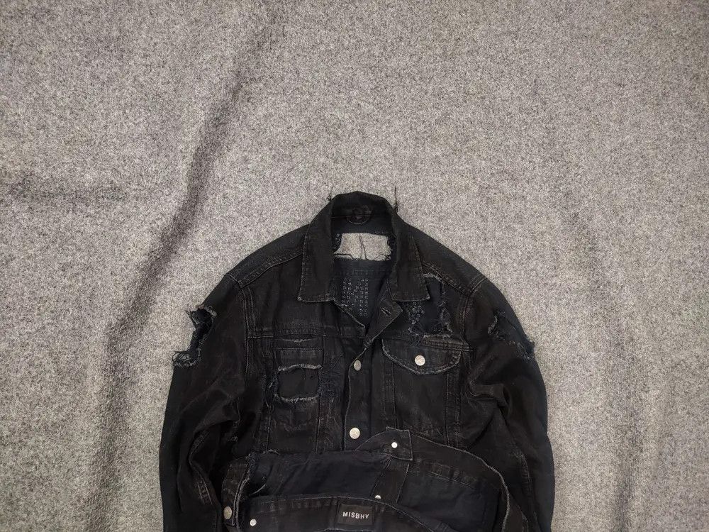 Misbhv Design Distressed Denim sonic you Black Jacket