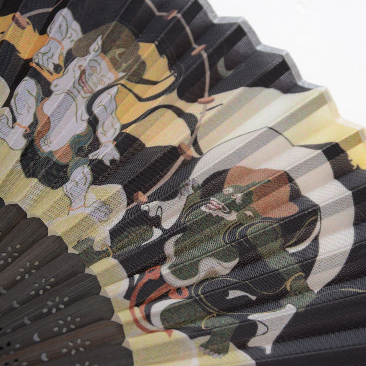 Other Japanese Folding Fan – Sensu with Fujin Raijin Design Size ONE SIZE - 9 Thumbnail
