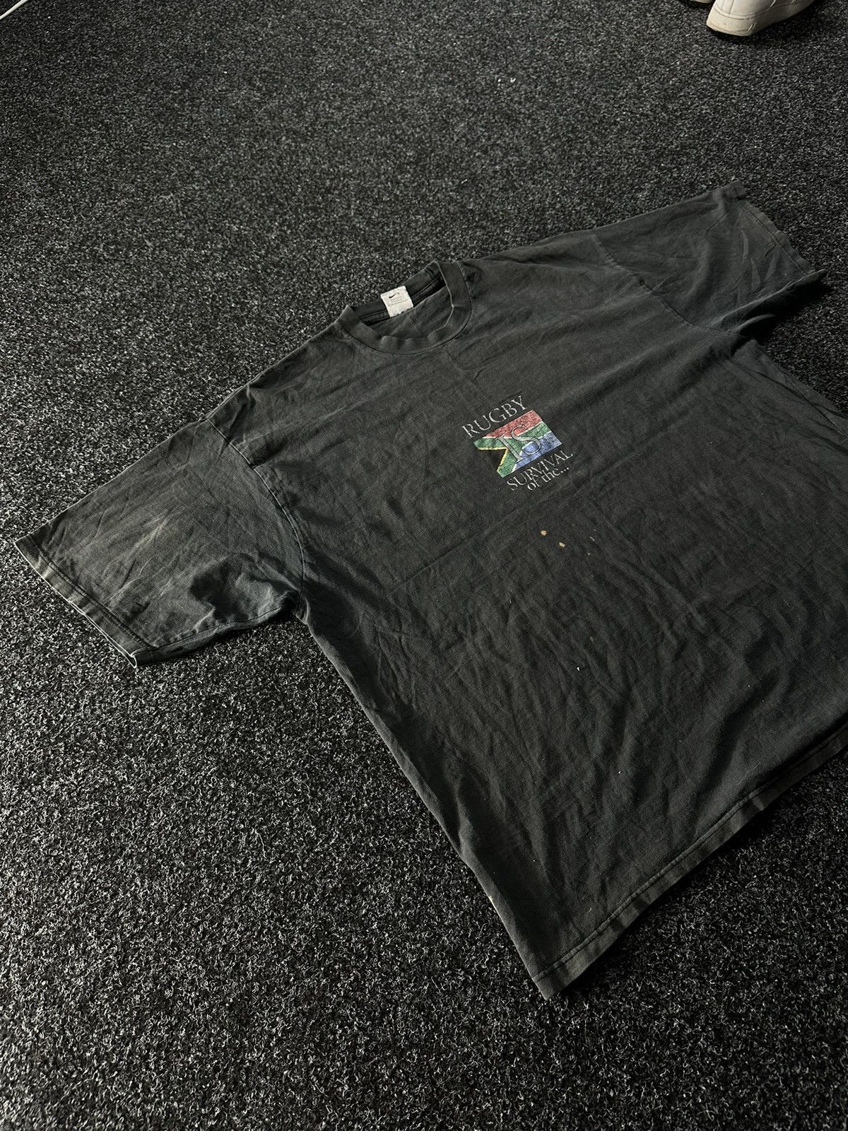 Nike × Vintage 🚨Nike Vintage T Shirt 80s! Big Logo tiger RUGBY USA Size US XXL / EU 58 / 5 - 6 Thumbnail