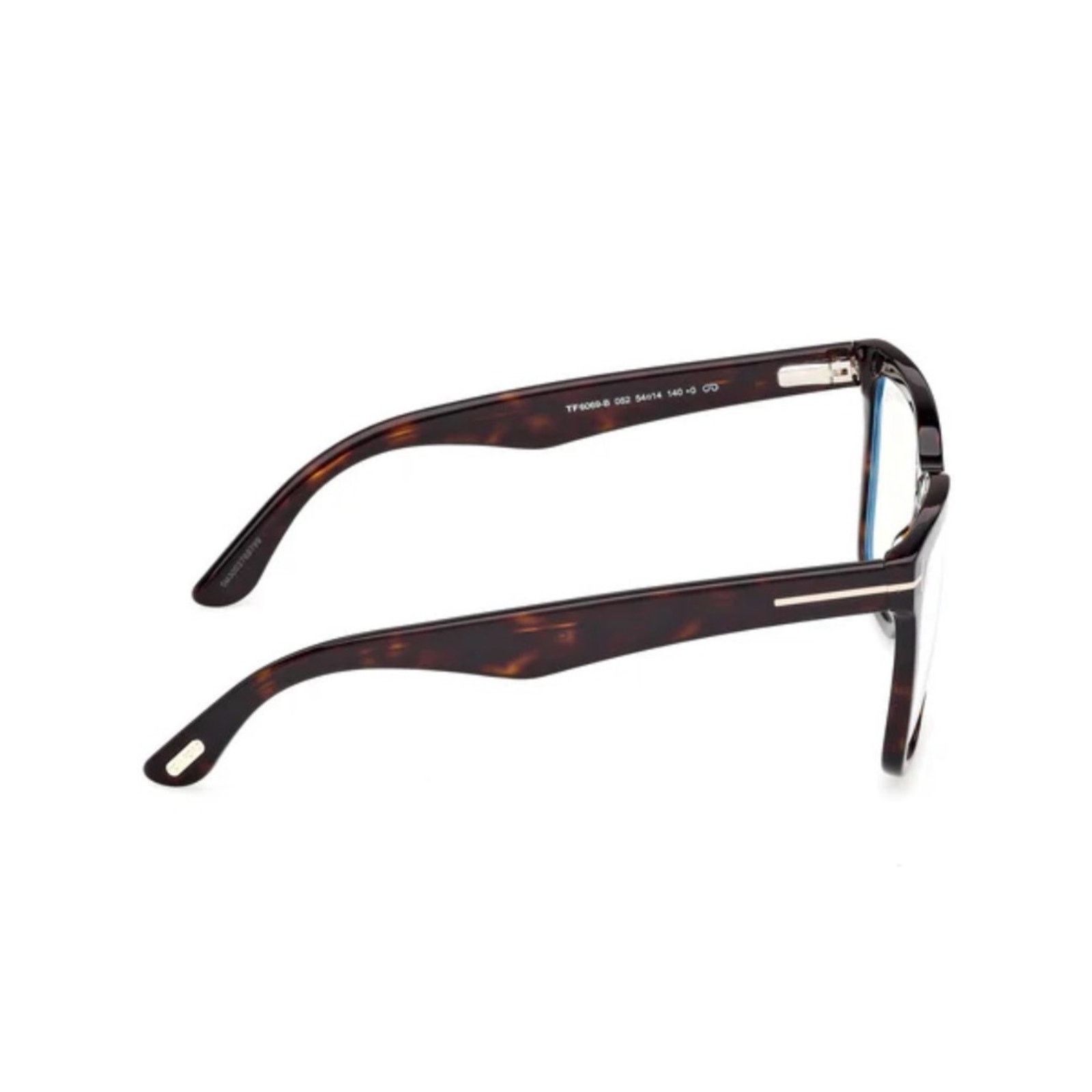 Tom Ford New Tom Ford FT6069-B 052 Tortoiseshell Magnetic Clip-On Size ONE SIZE - 5 Thumbnail