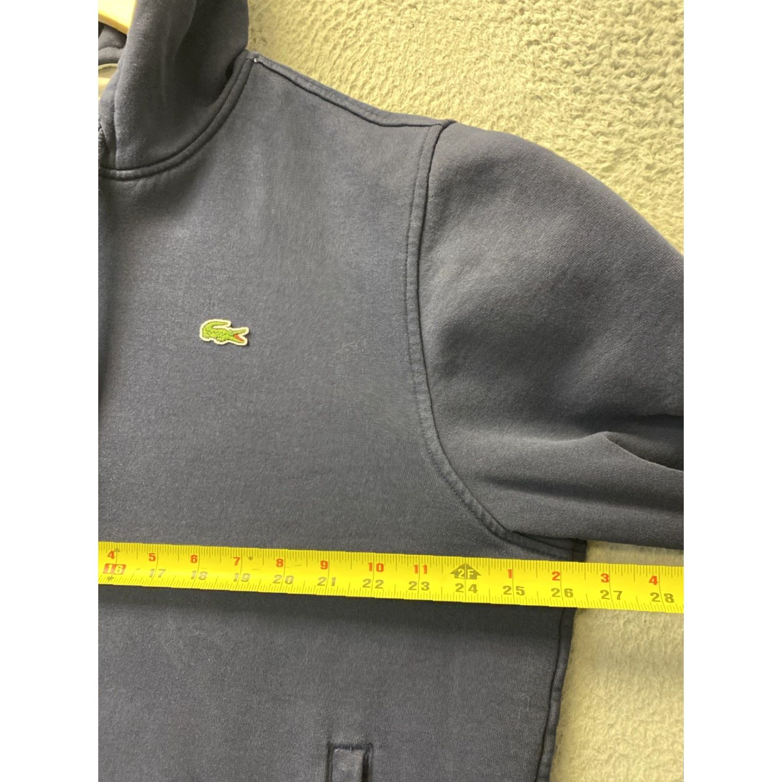 Lacoste Lacoste Slim Full Zip Hoodie Men Navy 2XL Crocodile Logo Pockets Size US XXL / EU 58 / 5 - 6 Thumbnail