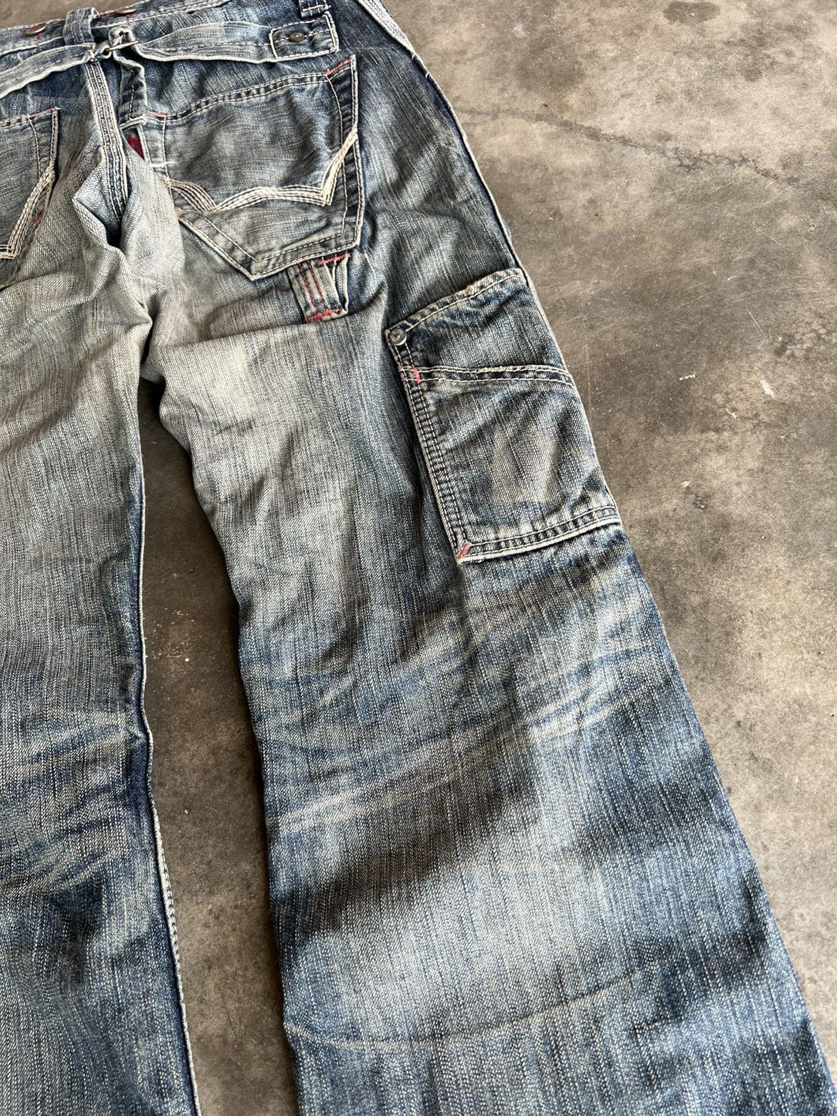 Edwin 💥Flare💥Edwin 503 Blue Trip Backle Back Jean Size US 30 / EU 46 - 18 Thumbnail