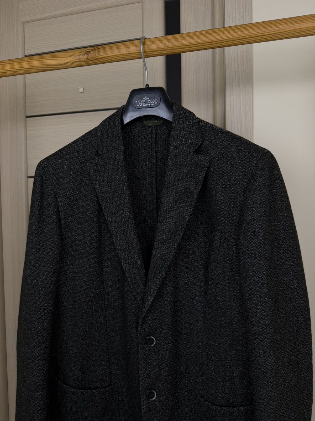 Other Rose and Born Lubiam unlined Mesh Wool Sport Blazer Jacket Size 50L - 4 Thumbnail