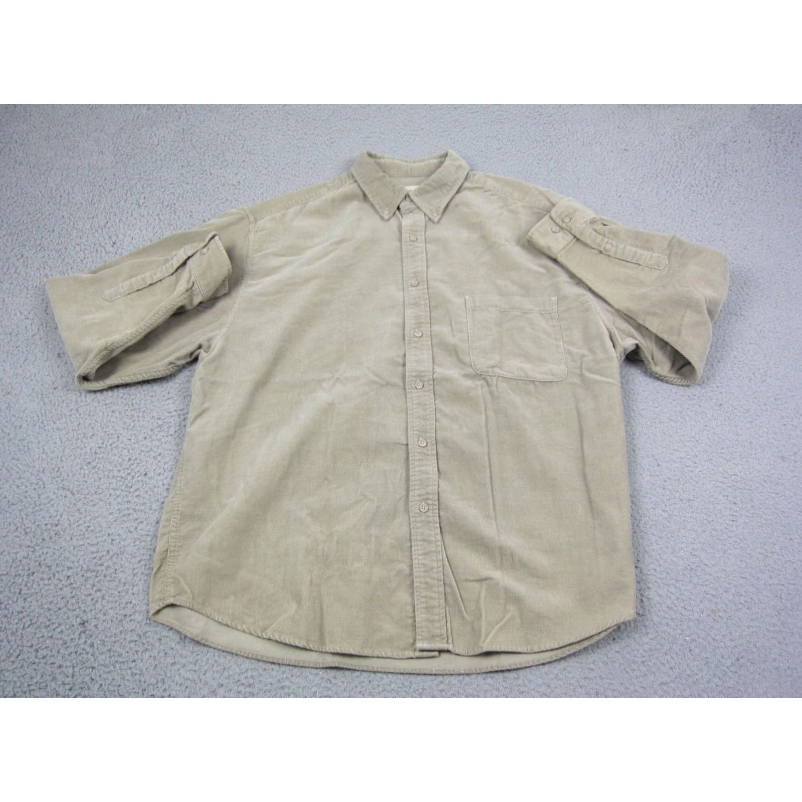 Eddie Bauer VINTAGE Eddie Bauer Button-Up Corduroy Shirt XL Brown Cotton 90s Men Regular Long Sleeve Collared Button-Down 90s Theme 100% Cotton Size US XL / EU 56 / 4 - 2 Thumbnail