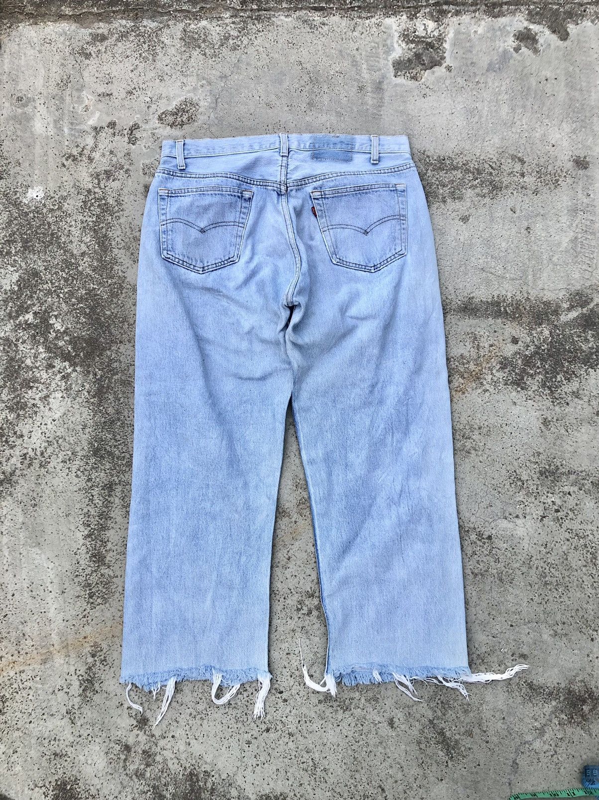 Levi's × Vintage VTGE LEVIS 501 CROPPED DENIM Size US 34 / EU 50 - 4 Thumbnail